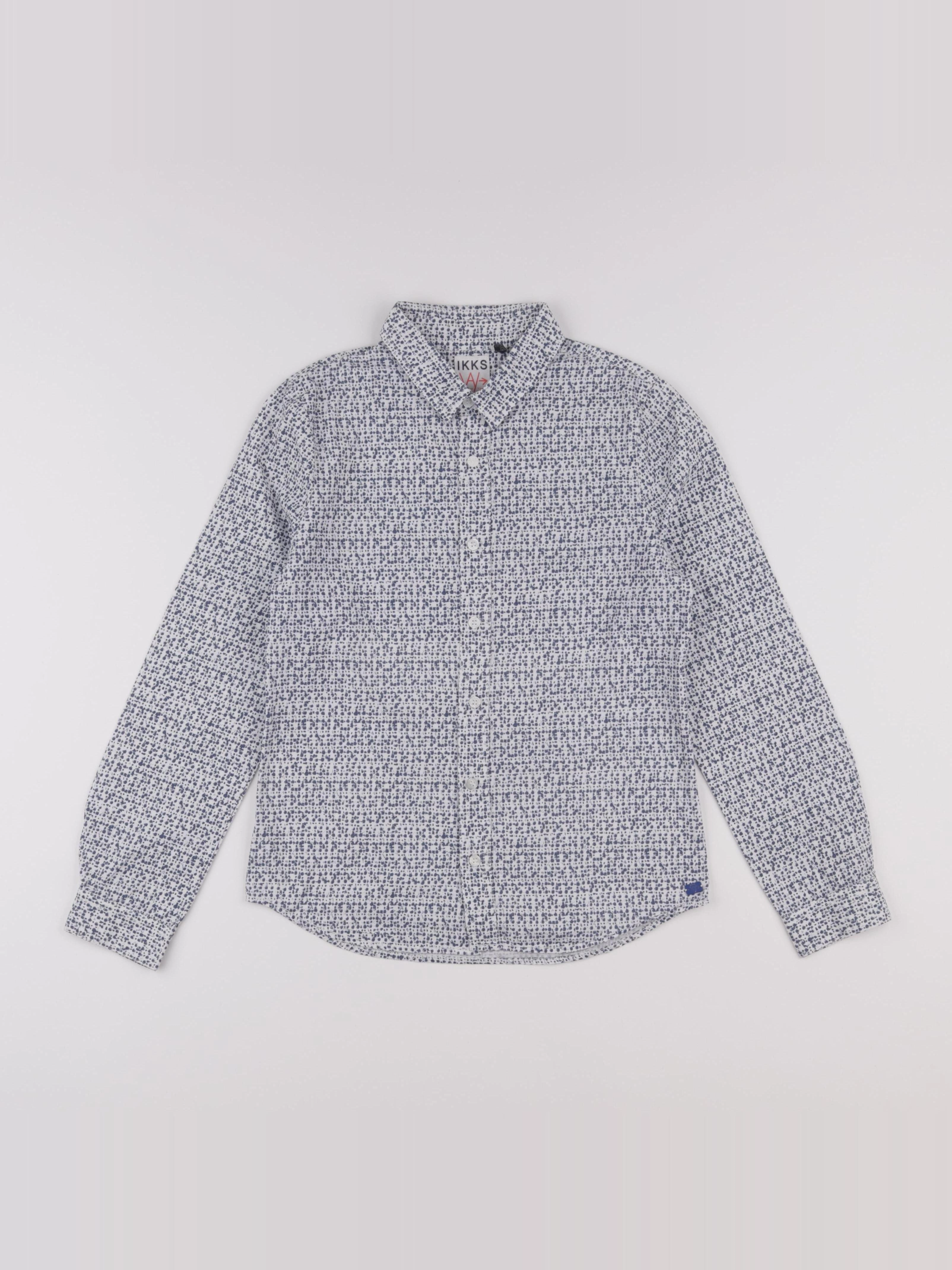 IKKS - chemise blanc, bleu - 10 ans