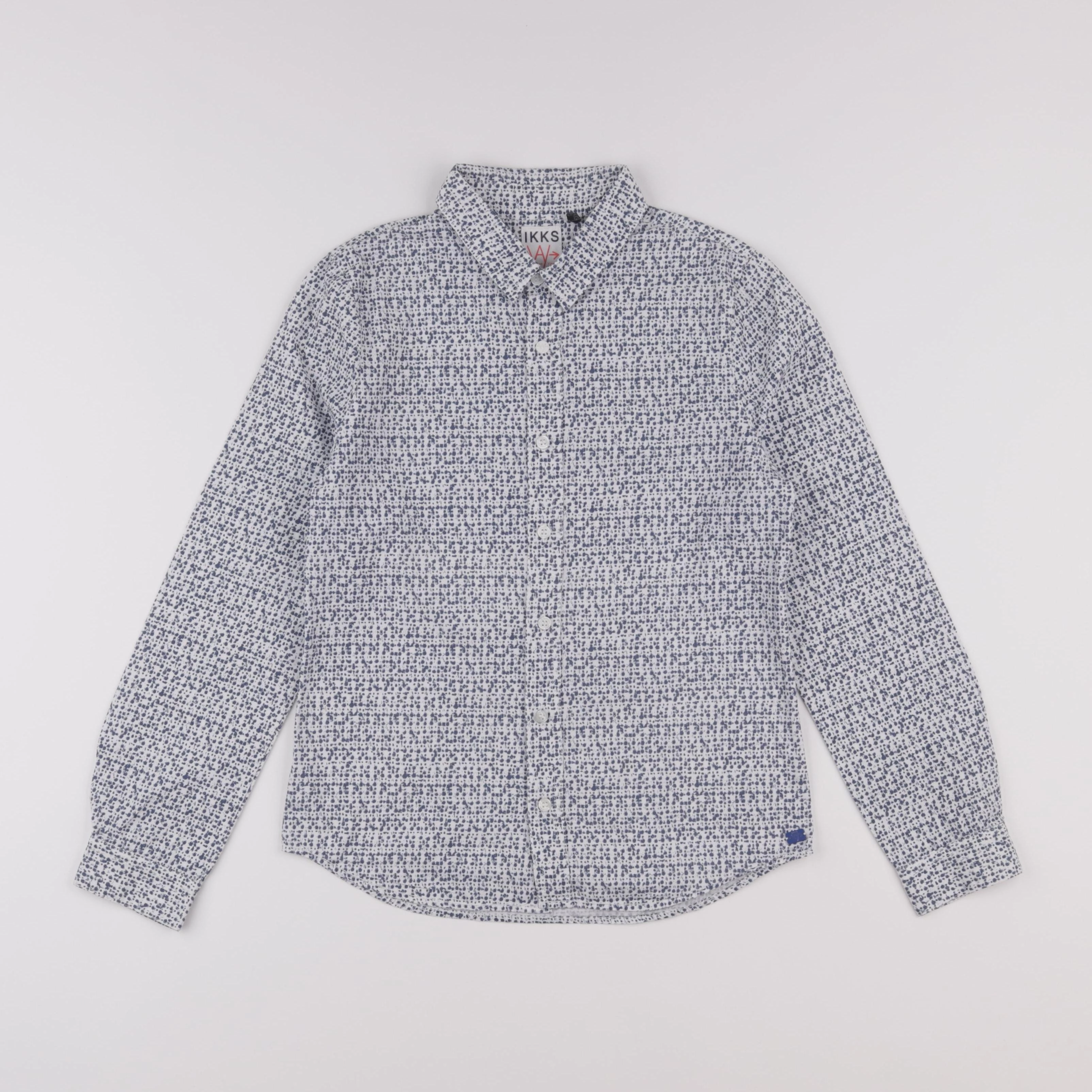 IKKS - chemise blanc, bleu - 10 ans