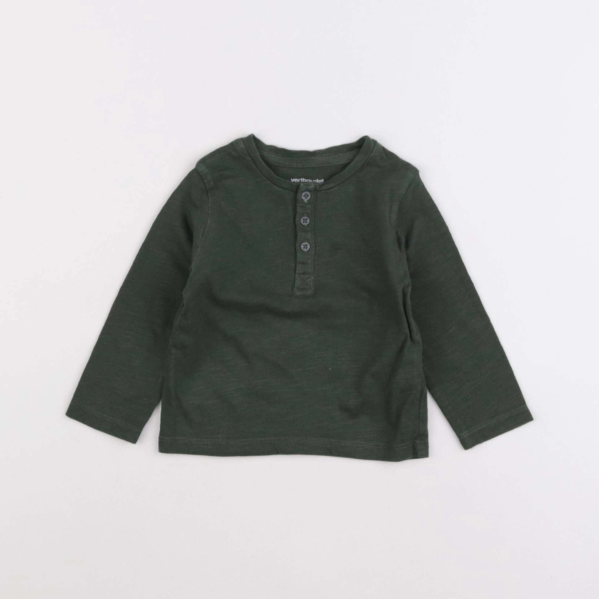 Vertbaudet - tee-shirt vert - 6 mois