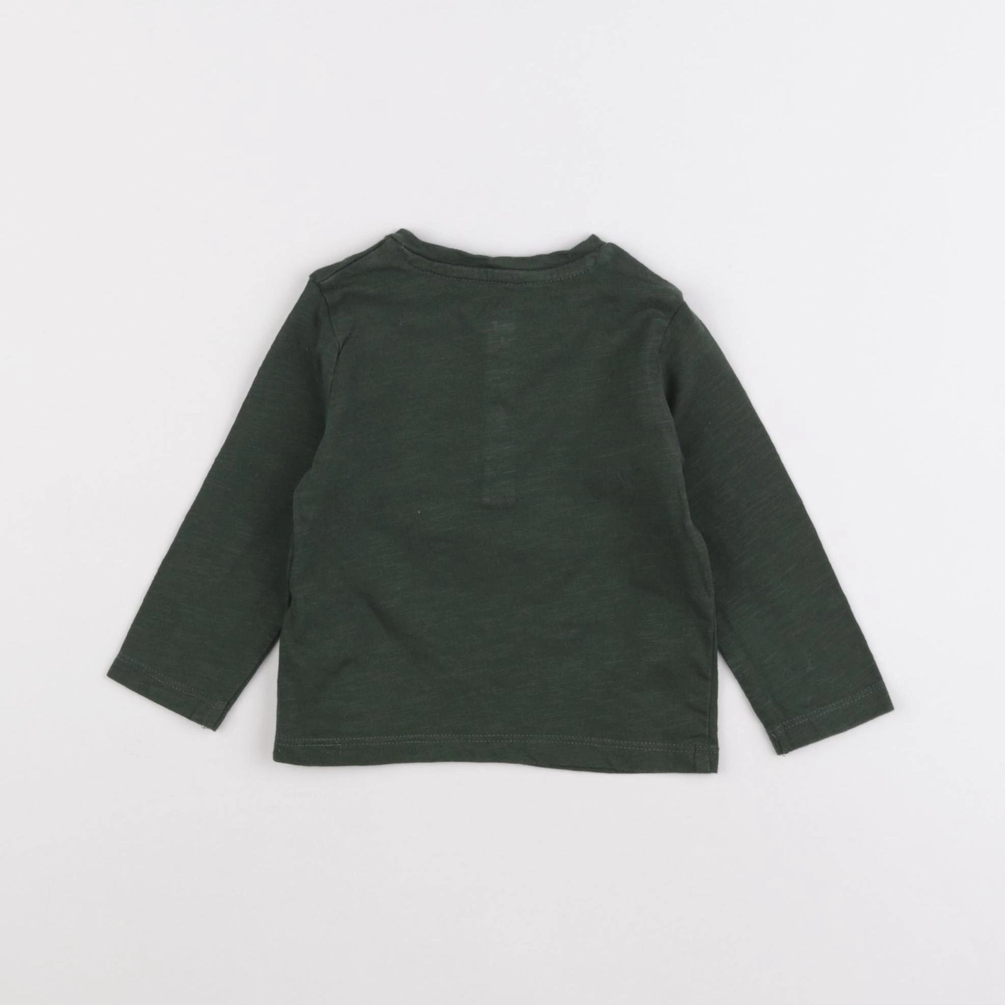 Vertbaudet - tee-shirt vert - 6 mois