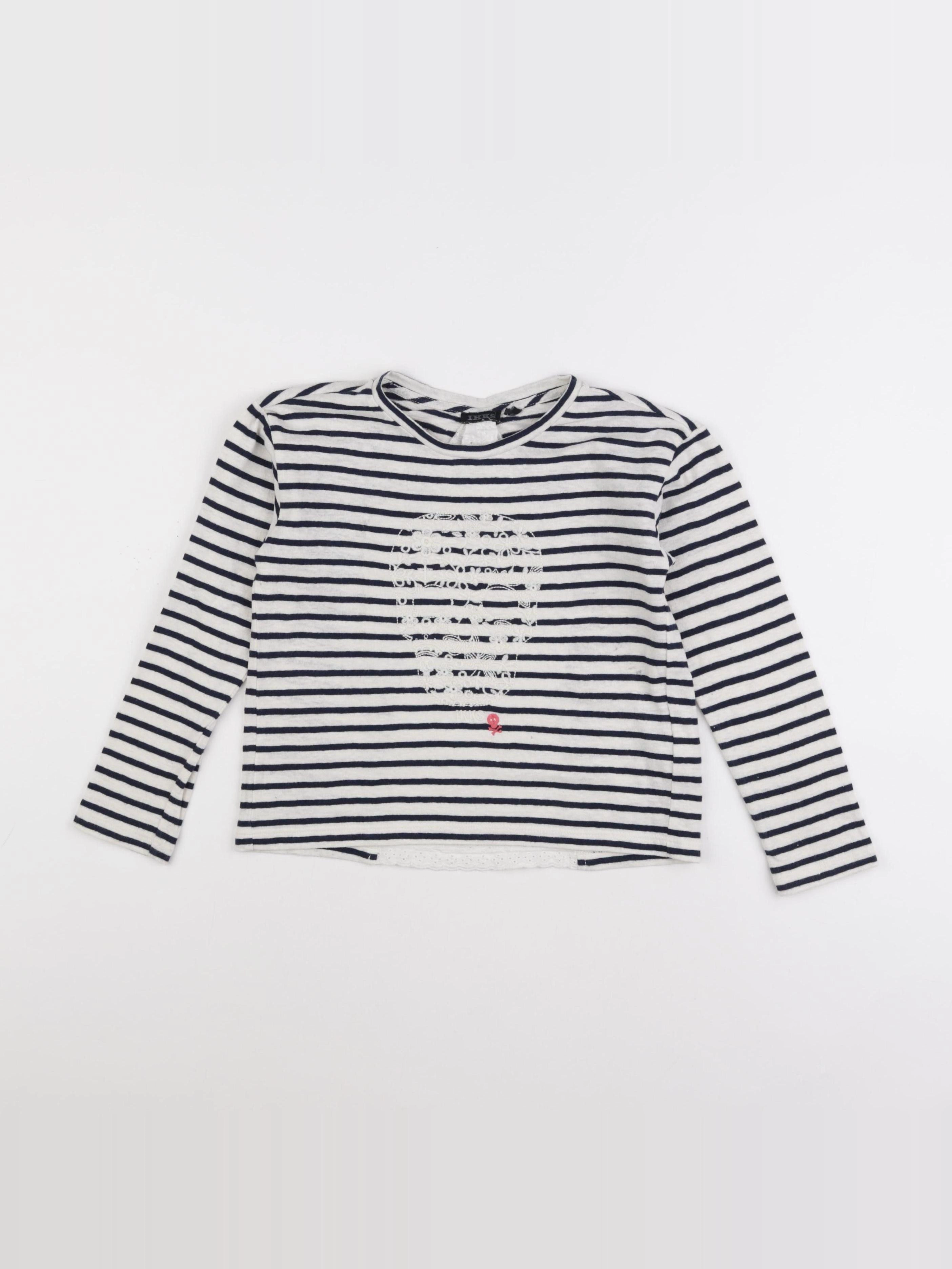 IKKS - tee-shirt beige, bleu - 6 ans
