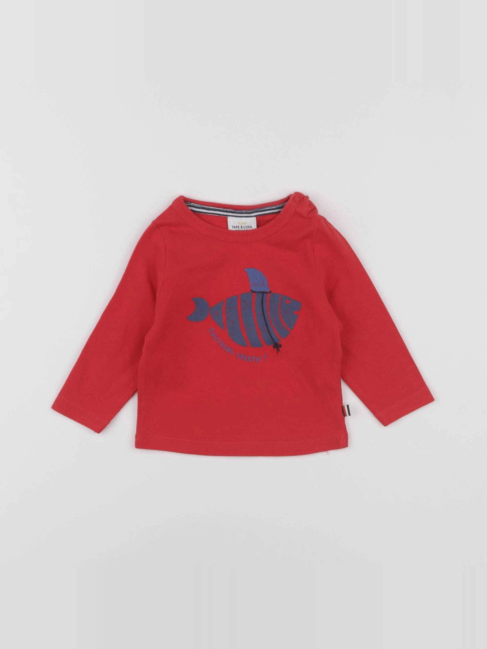 Tape à l'oeil - tee-shirt rouge - 3 mois