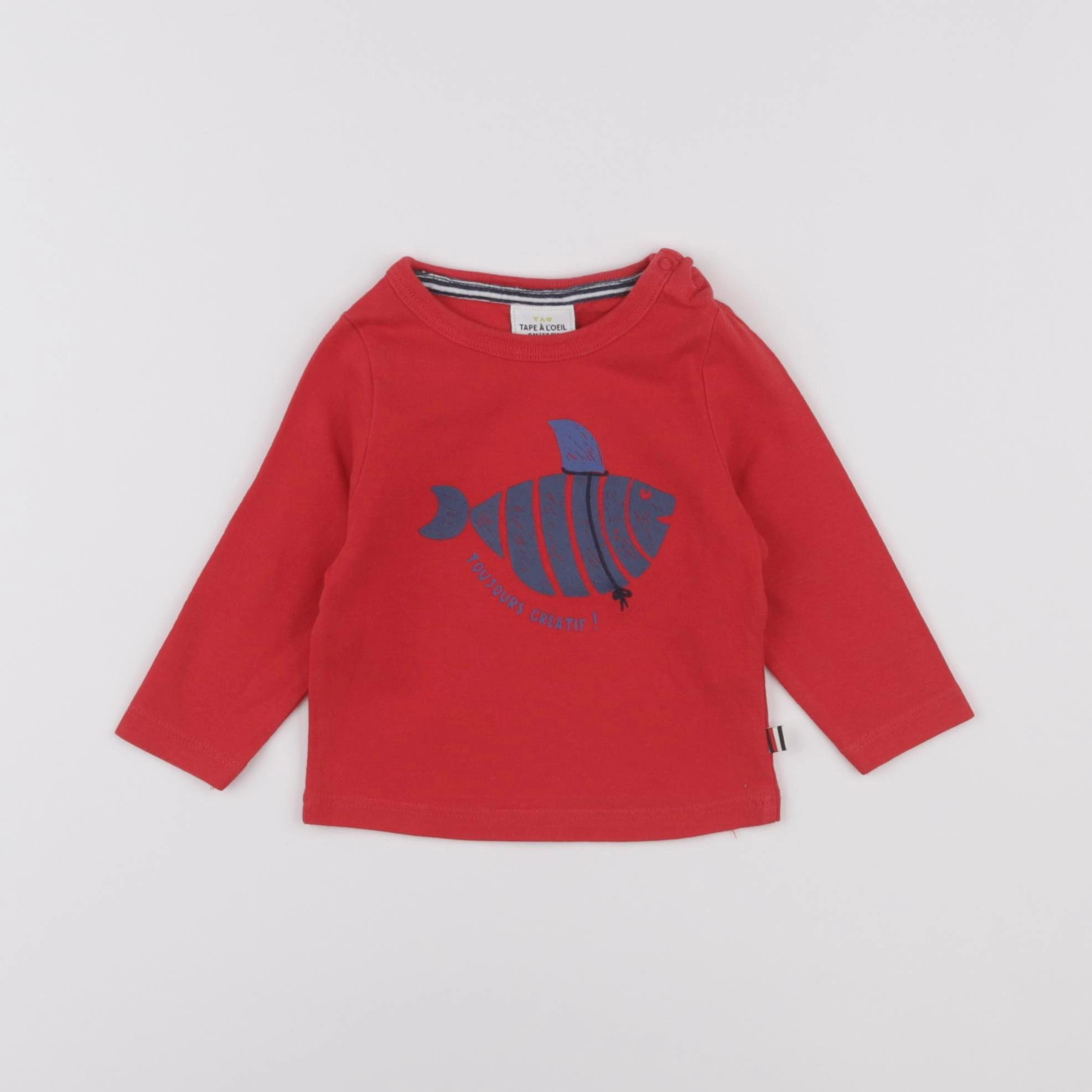 Tape à l'oeil - tee-shirt rouge - 3 mois