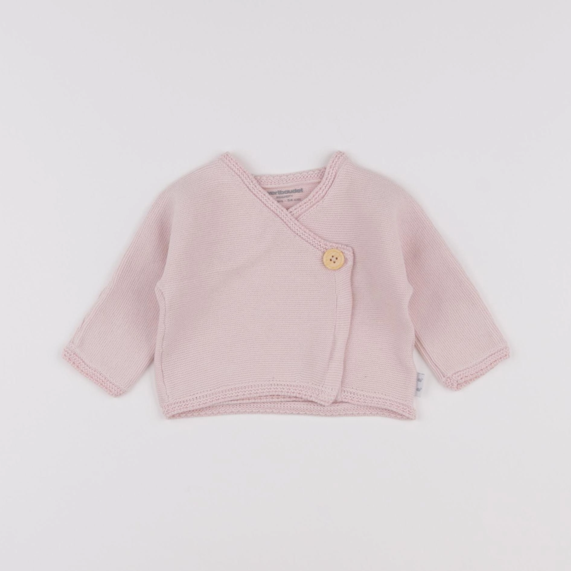 Vertbaudet - gilet rose - 1 mois