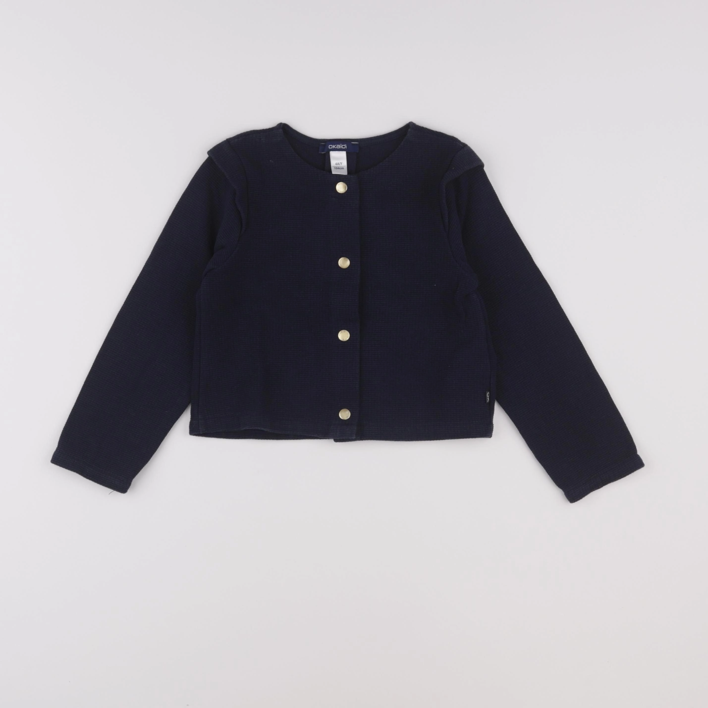 Okaidi - gilet bleu - 4 ans