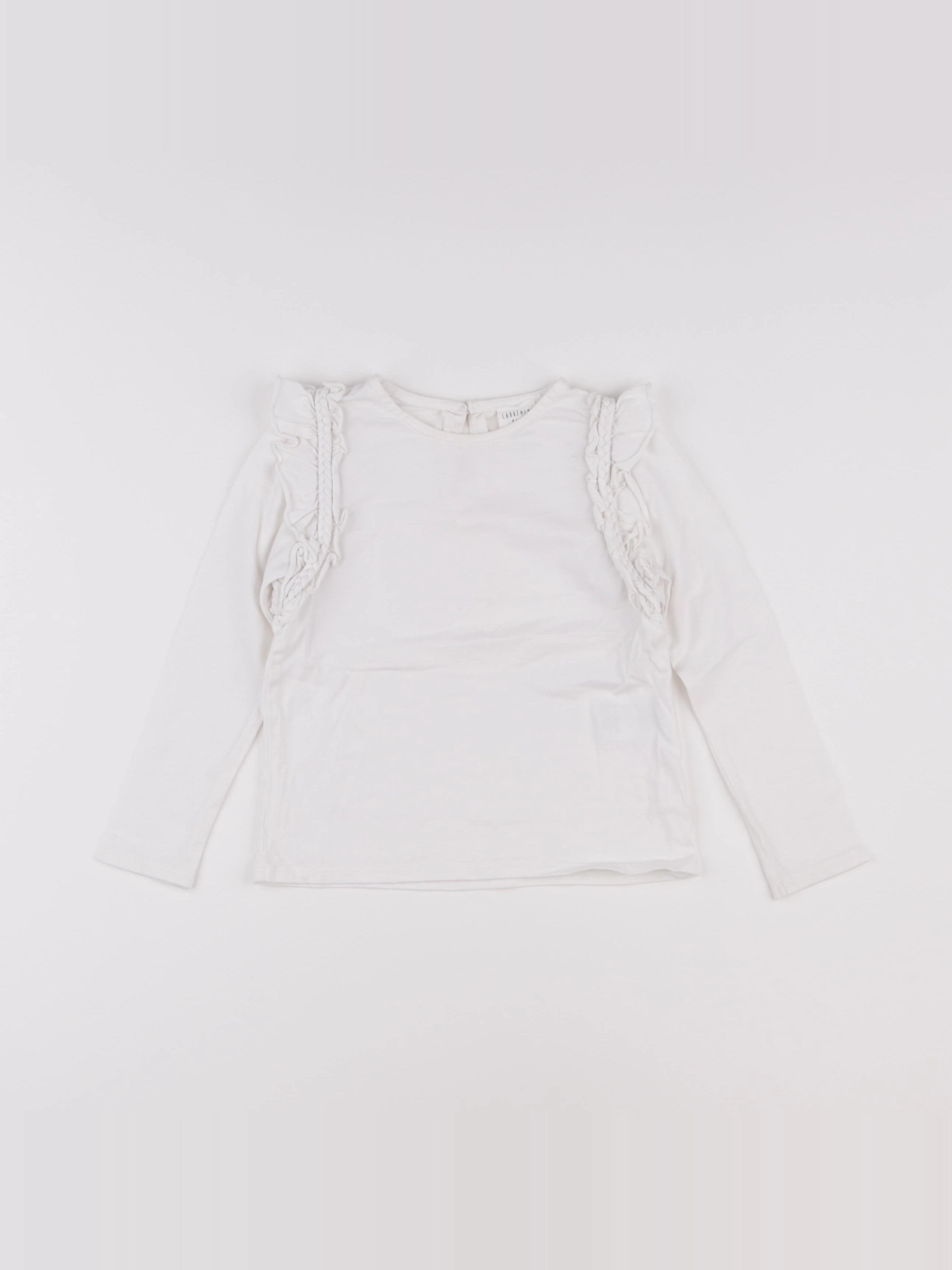 Carrément Beau - tee-shirt blanc - 4 ans