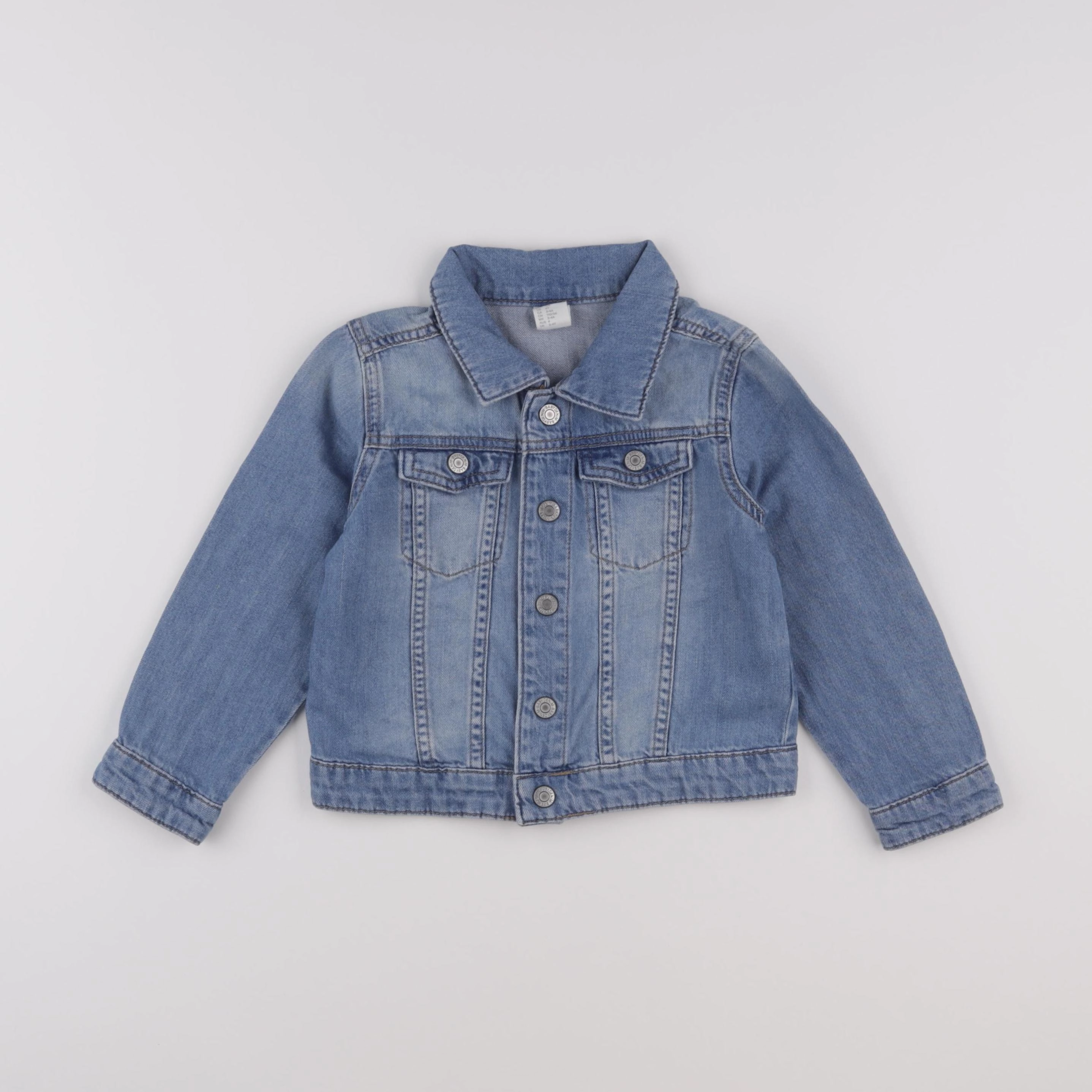 H&M - veste bleu - 3/4 ans