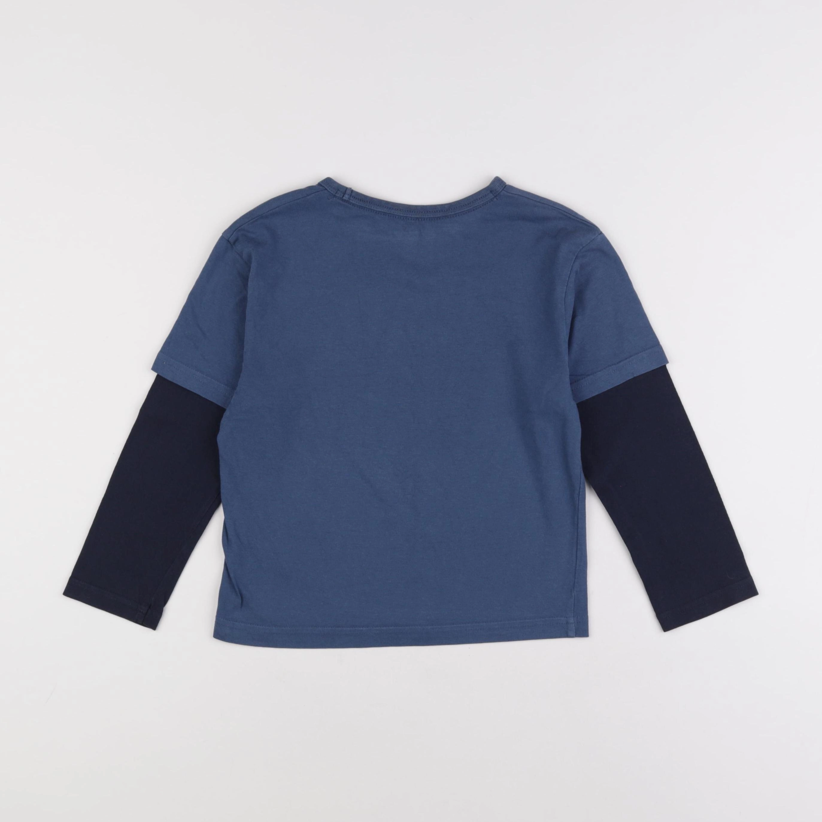 Vertbaudet - tee-shirt bleu - 6 ans