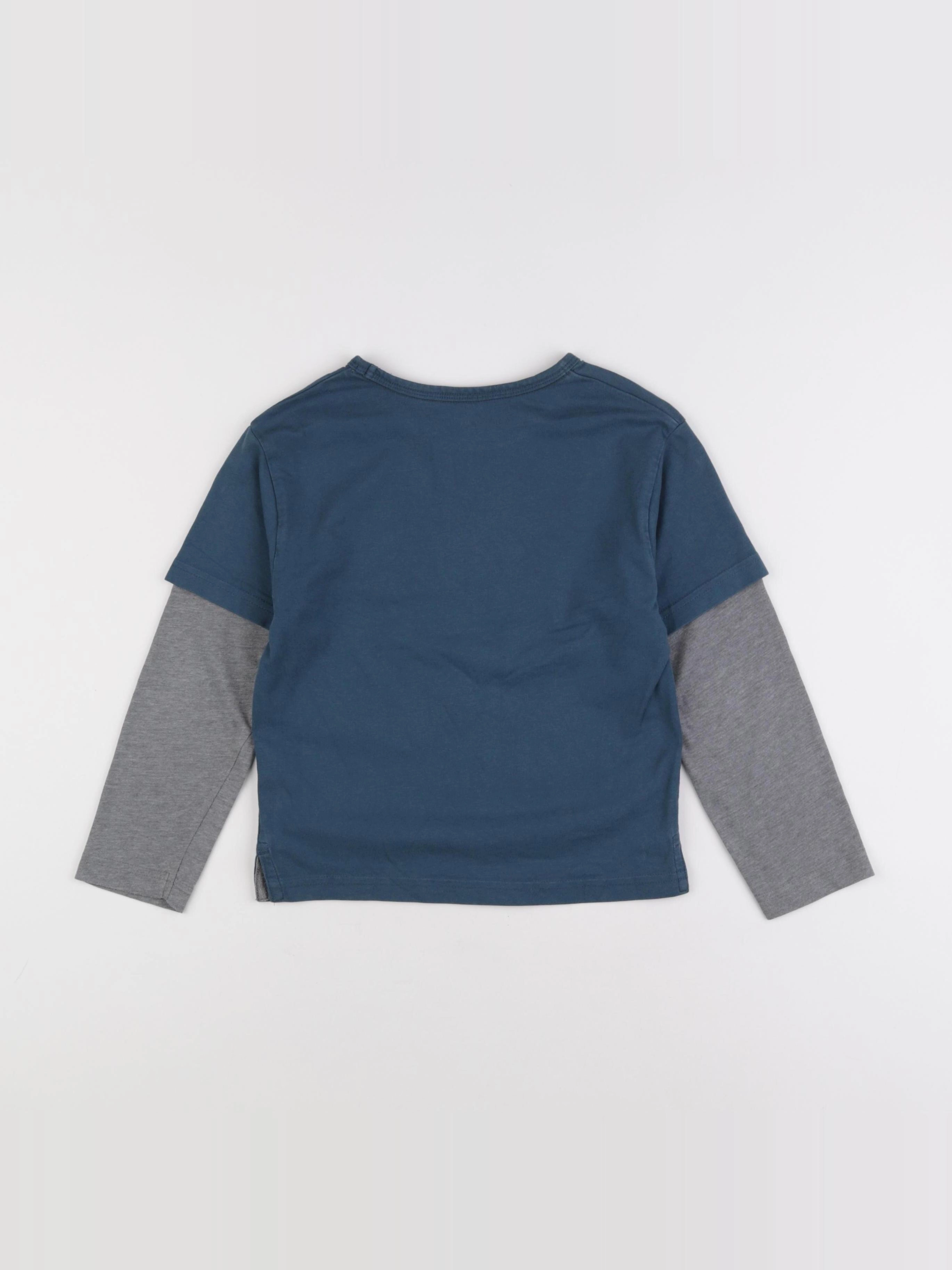 Vertbaudet - tee-shirt bleu - 6 ans