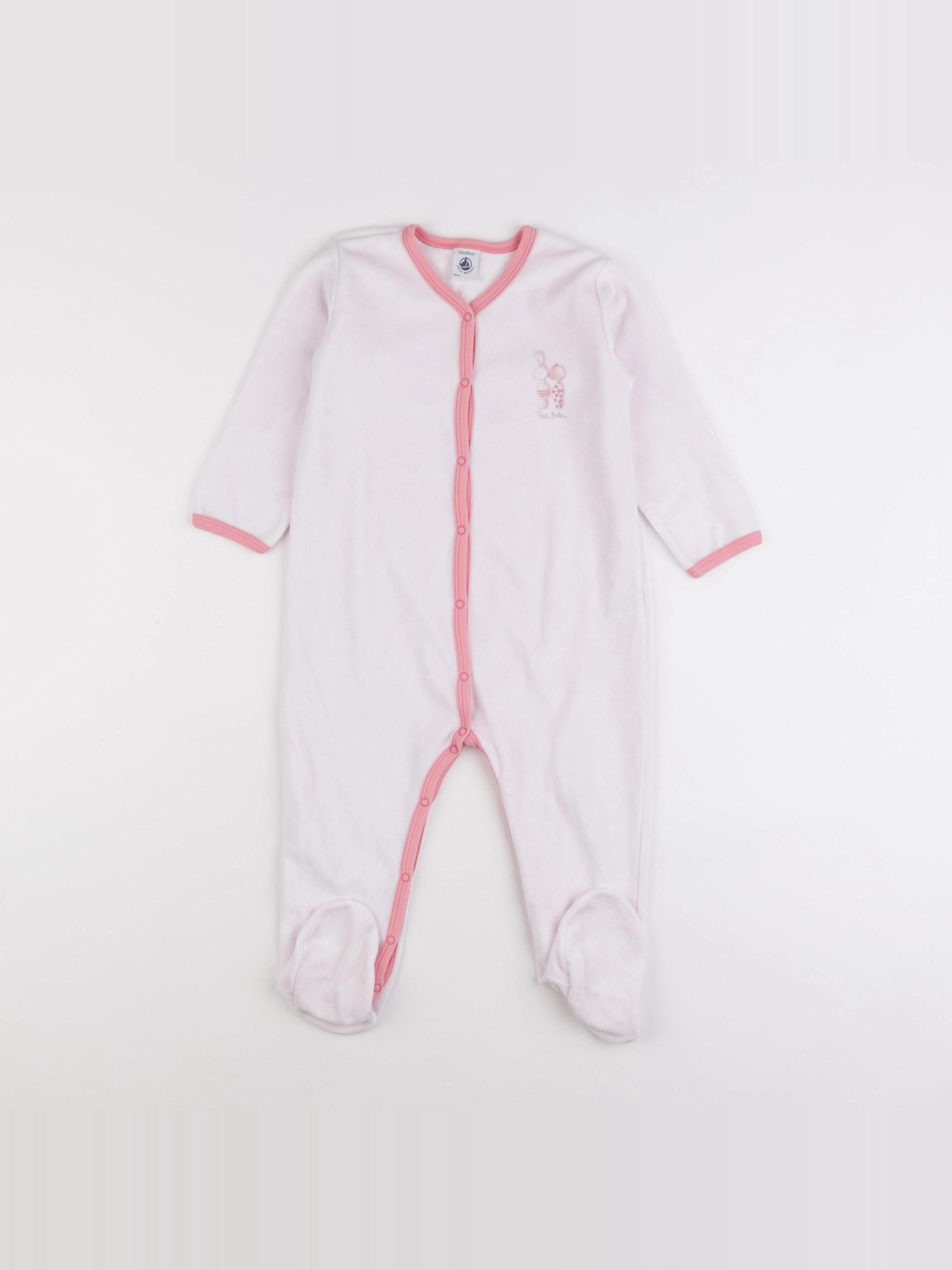 Petit Bateau - pyjama rose - 24 mois