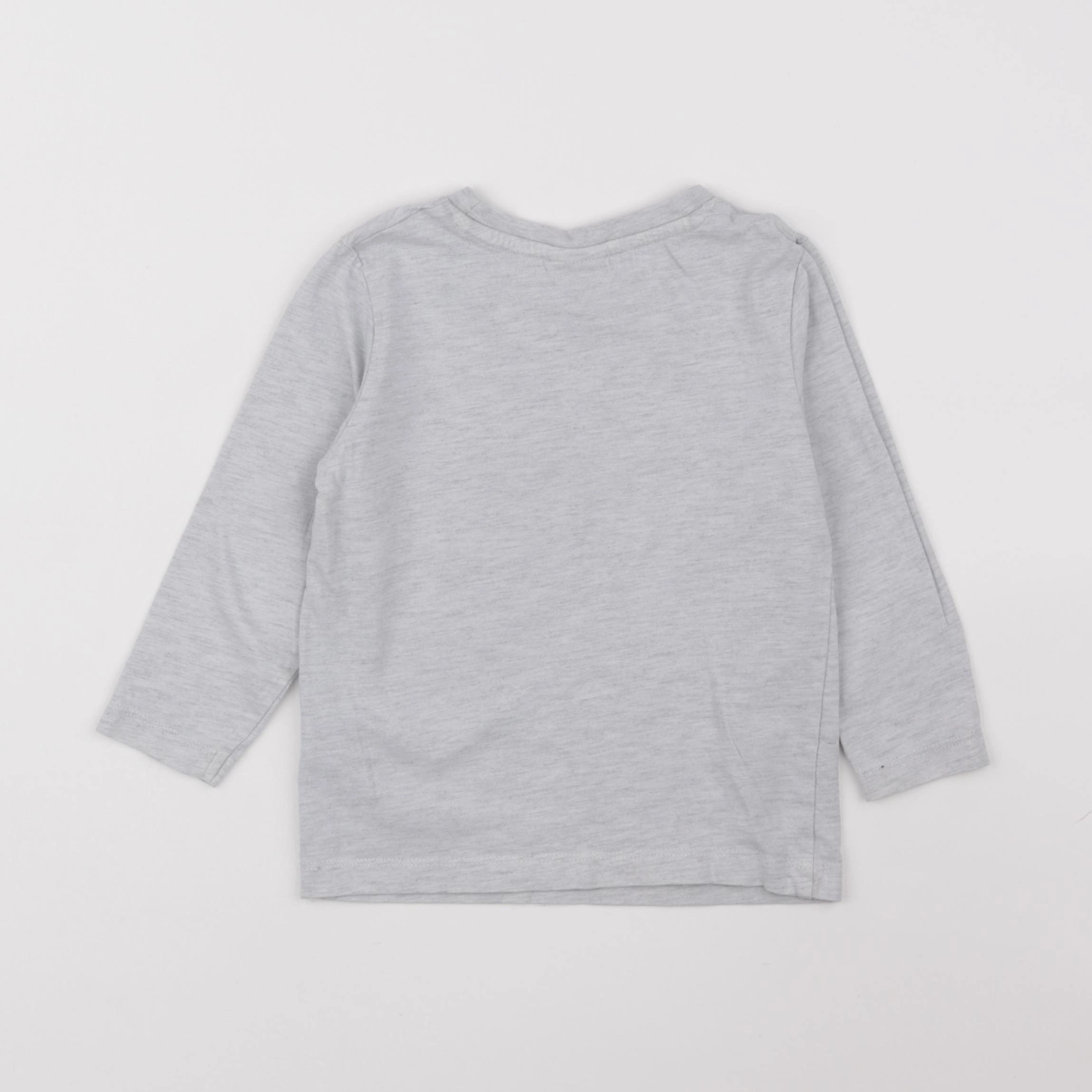 Tape à l'oeil - tee-shirt gris - 2/3 ans