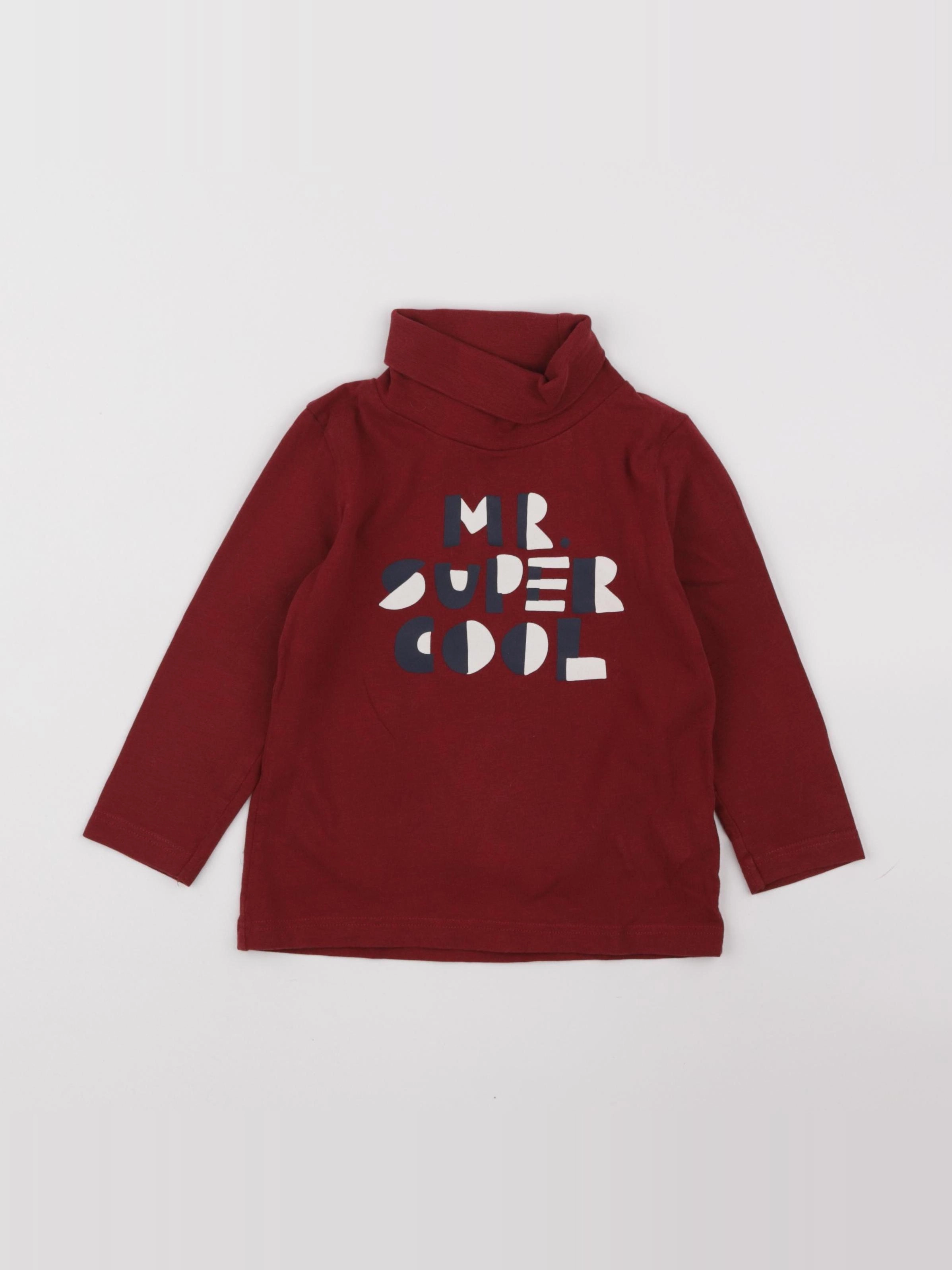 Tape à l'oeil - sous-pull rouge - 2/3 ans