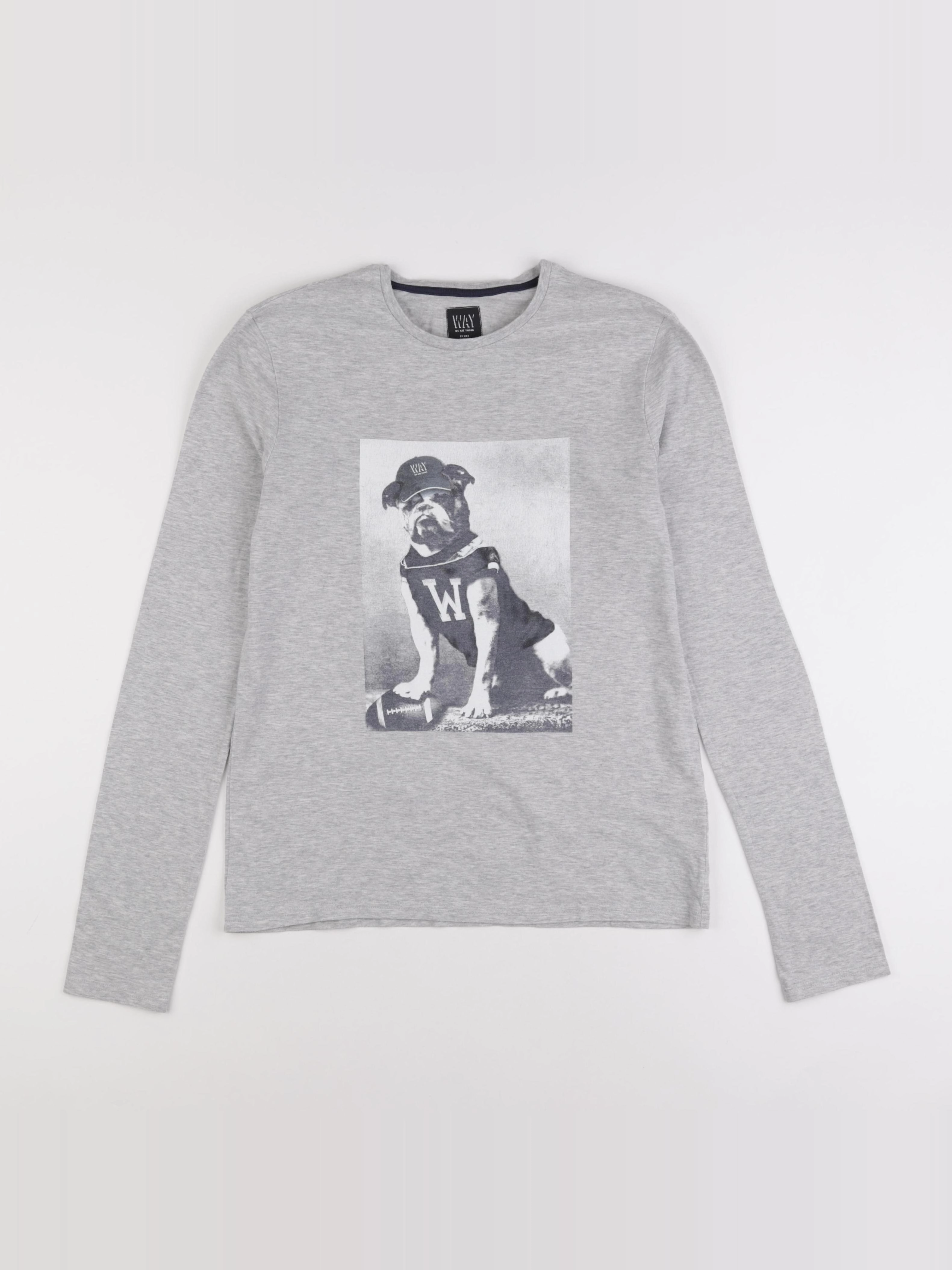 IKKS - tee-shirt gris - 14 ans