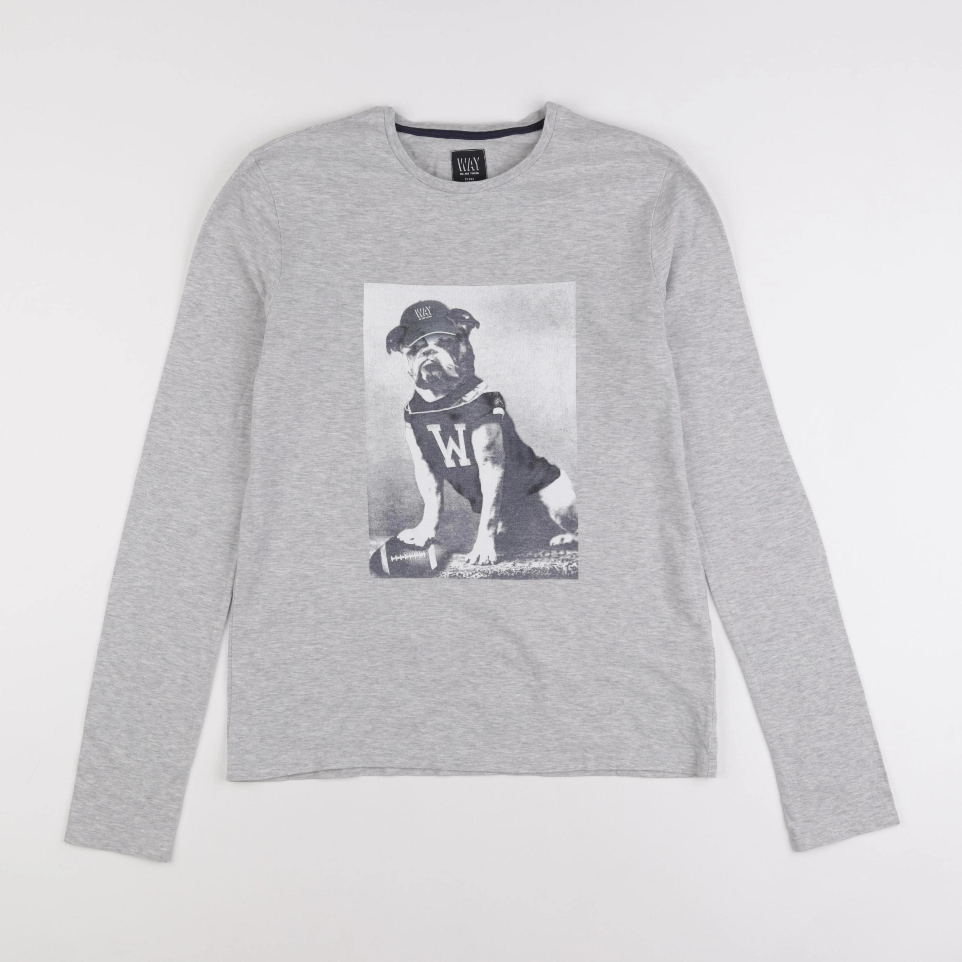 IKKS - tee-shirt gris - 14 ans