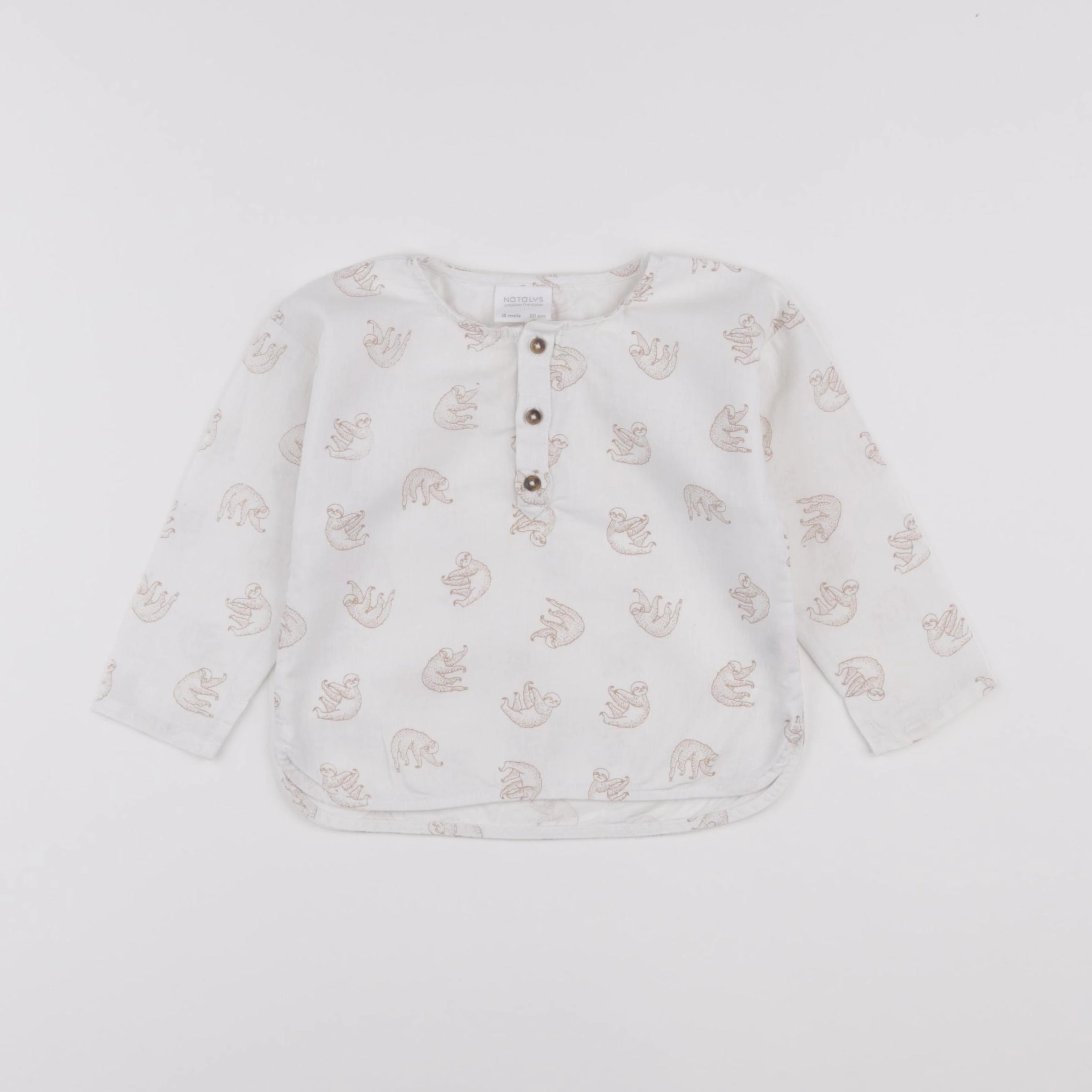 Natalys - chemise blanc - 18 mois