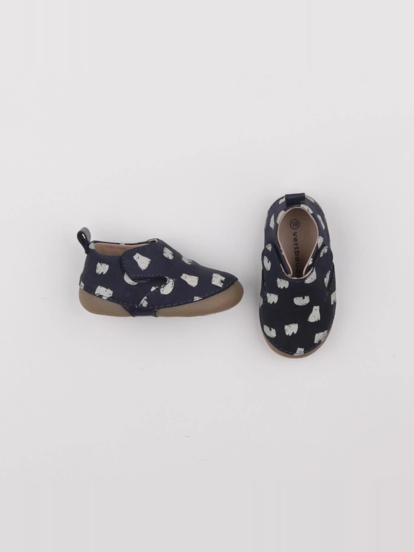Vertbaudet - chaussons bleu - pointure 18