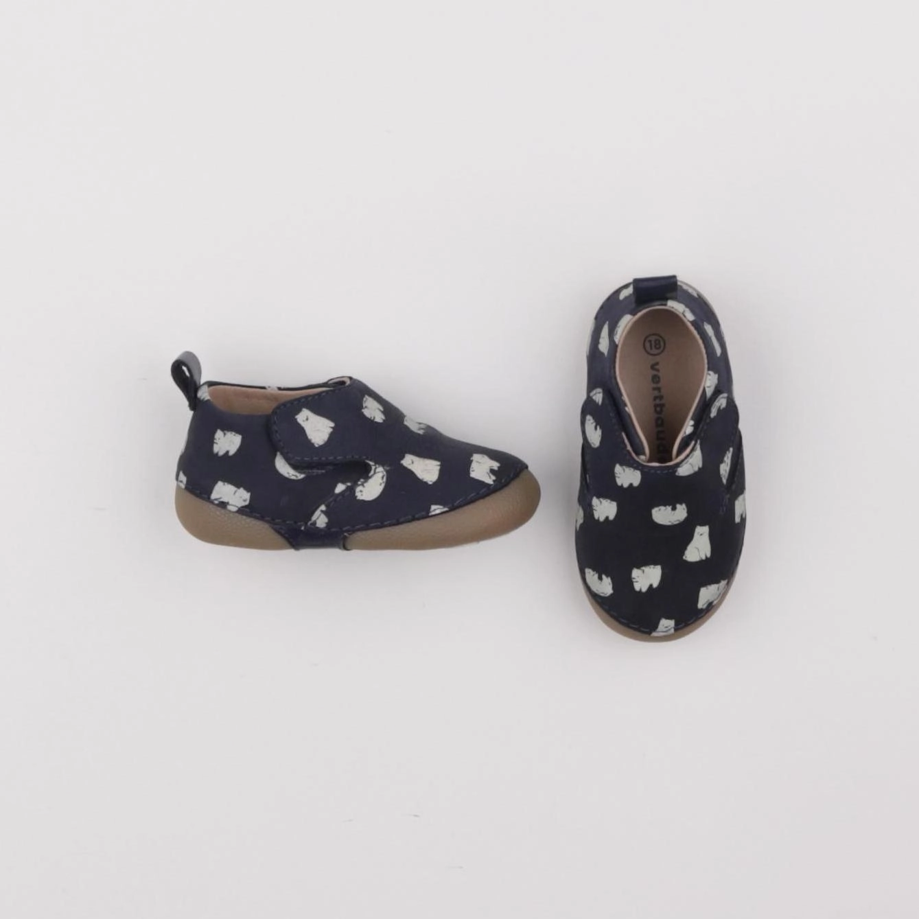 Vertbaudet - chaussons bleu - pointure 18