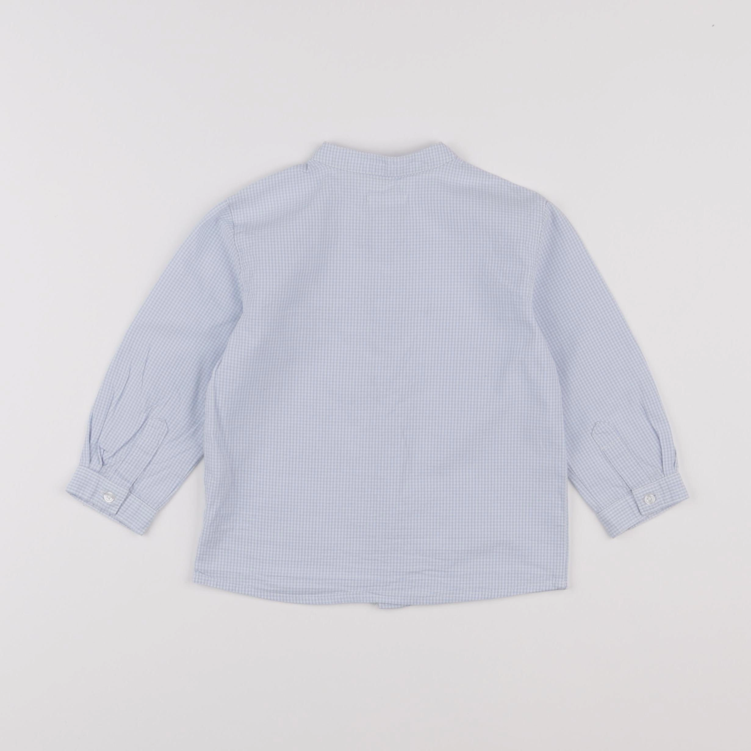 Boutchou - chemise bleu - 24 mois