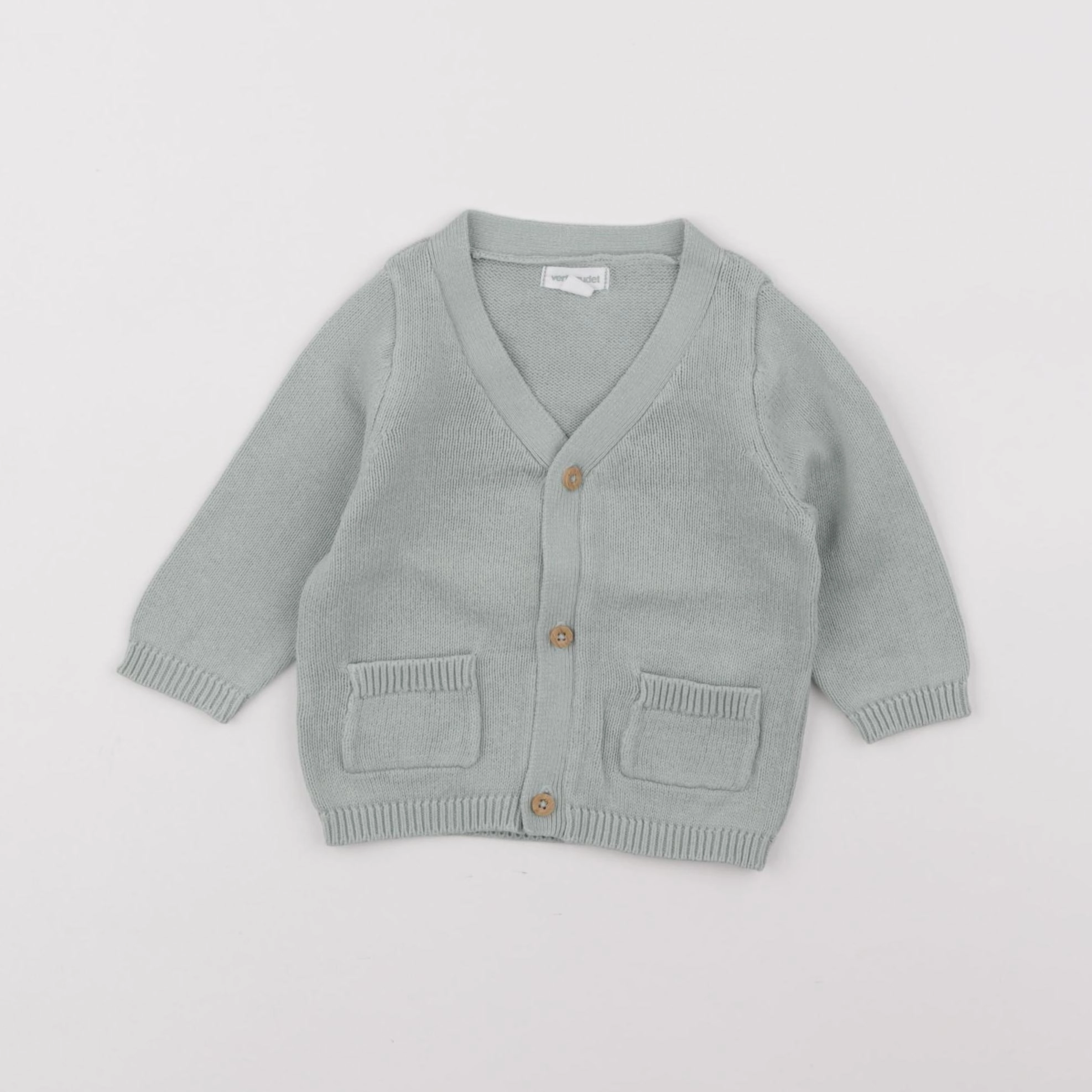 Vertbaudet - gilet vert - 6 mois