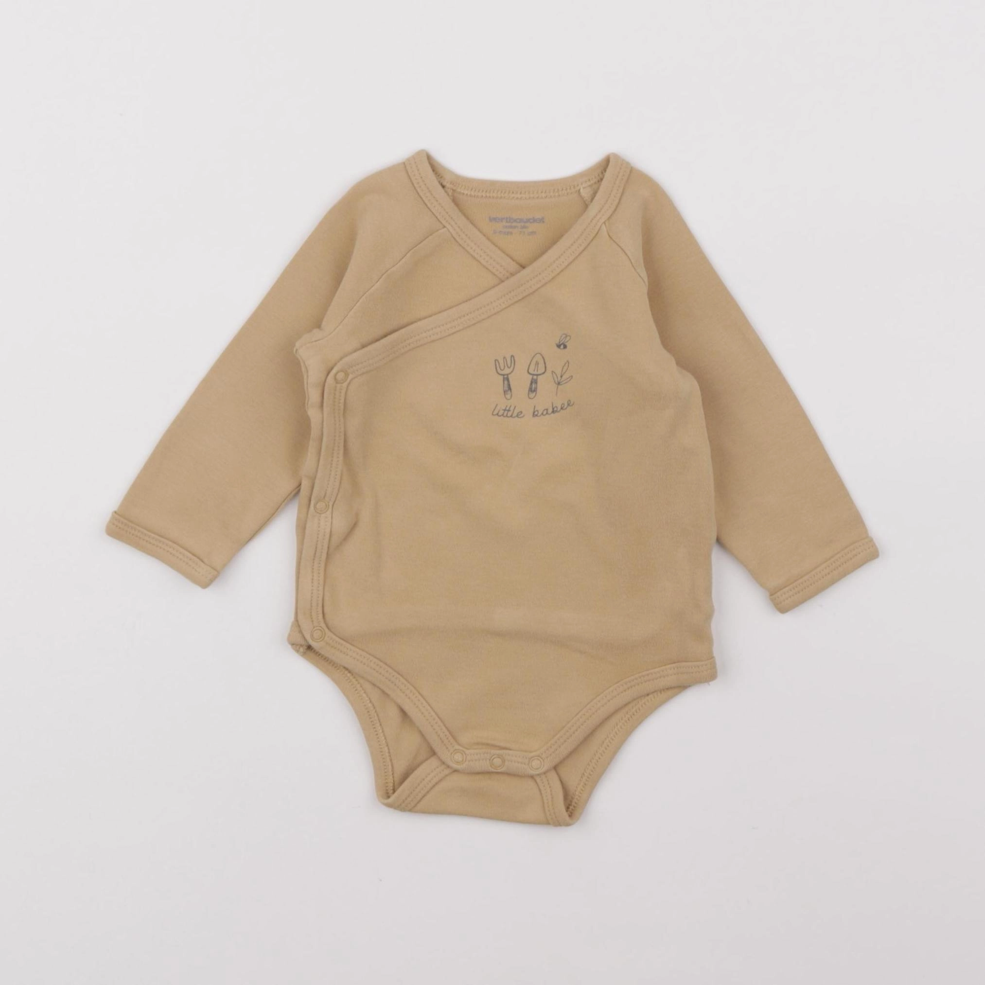 Vertbaudet - body marron - 9 mois