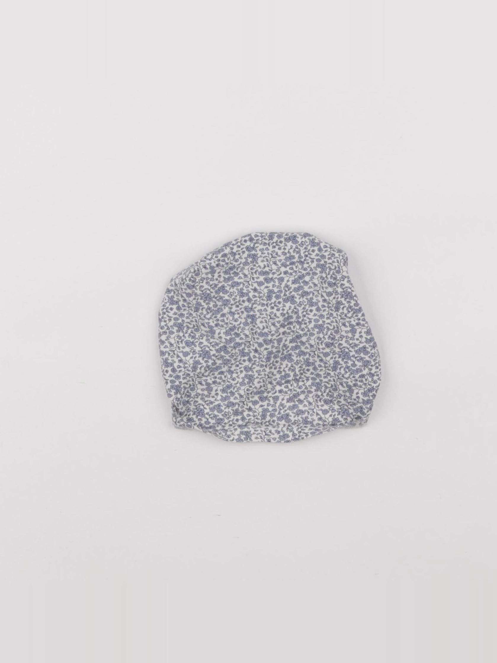 H&M - bonnet bleu, blanc - 9/12 mois
