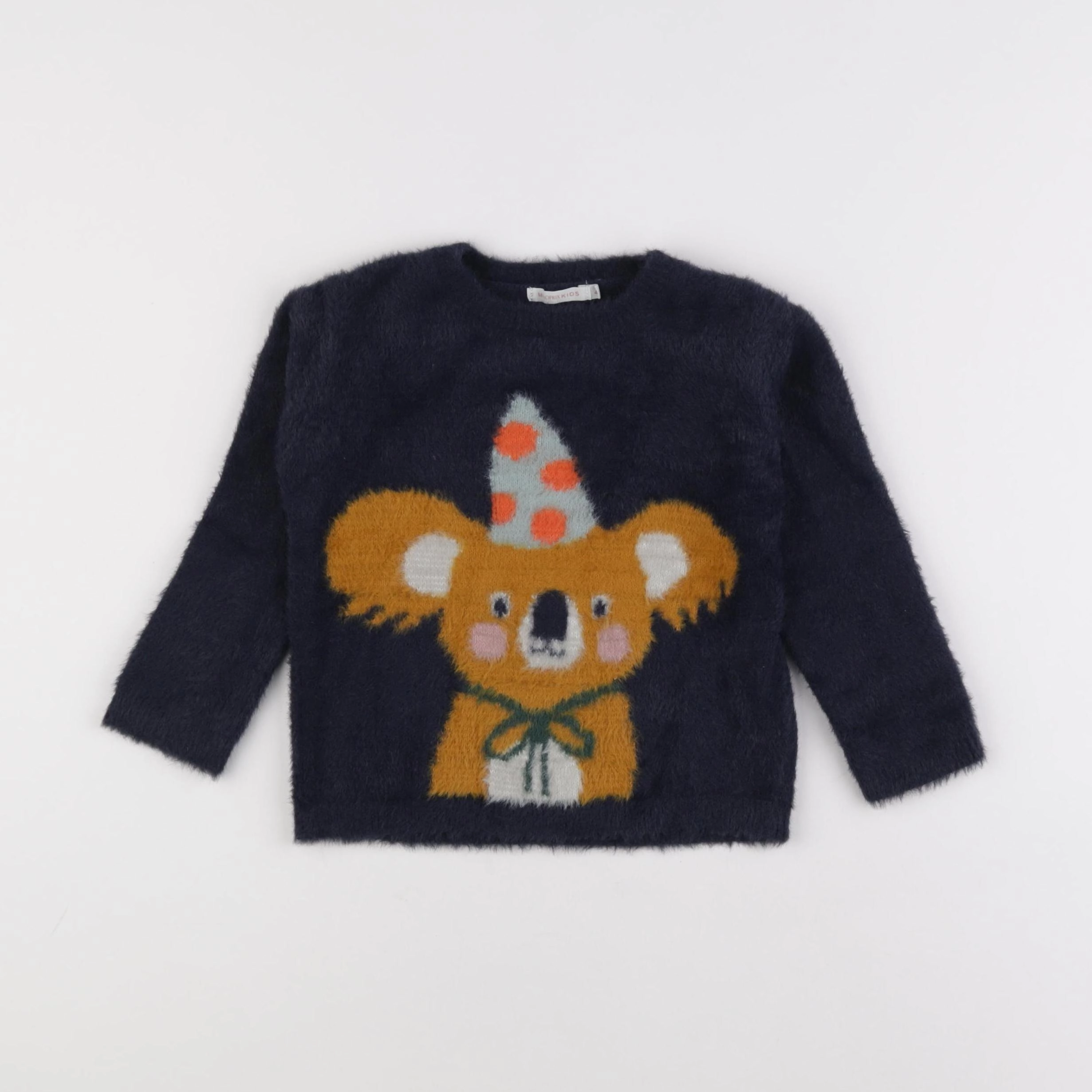 Monoprix - pull bleu - 4 ans