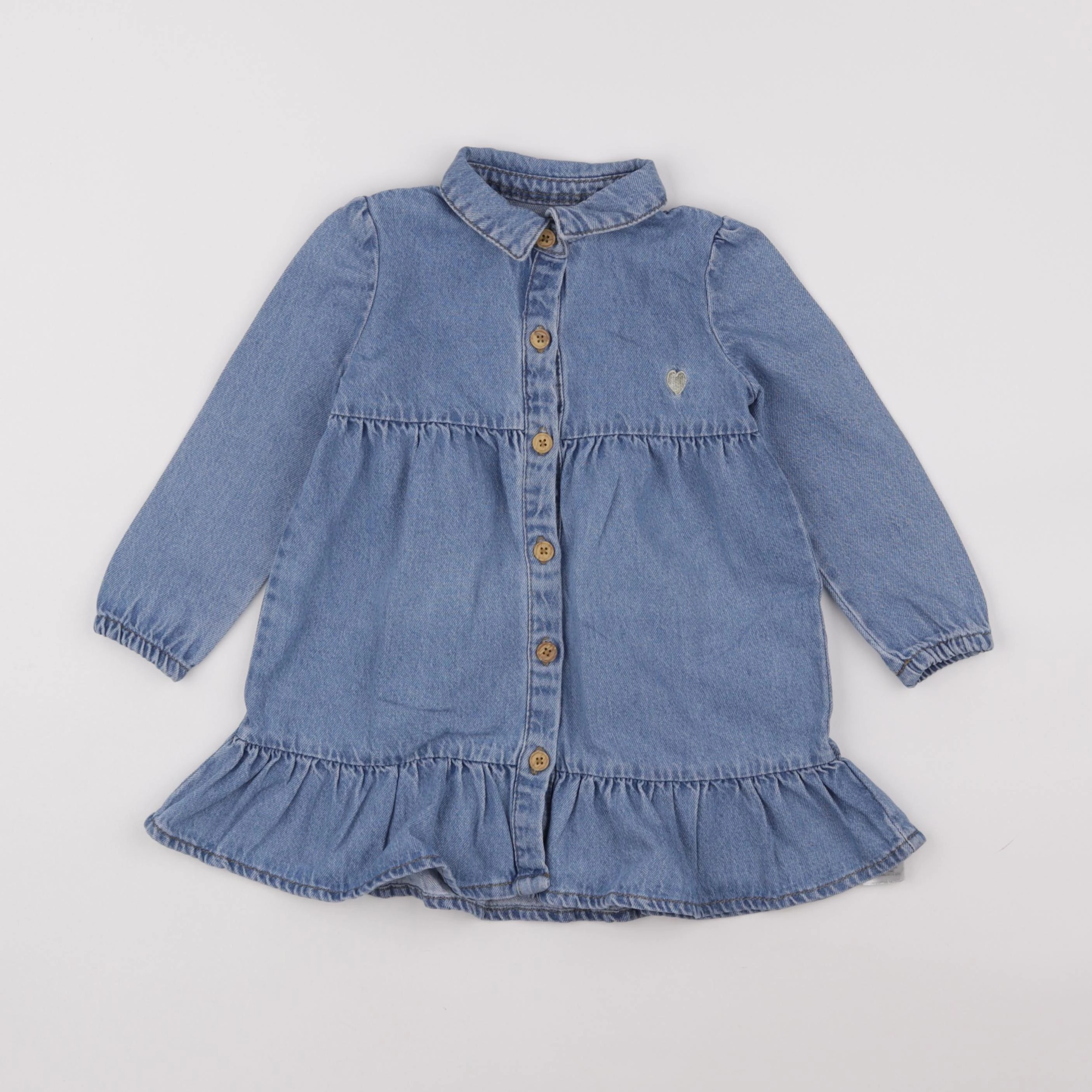 Vertbaudet - robe bleu - 3 ans