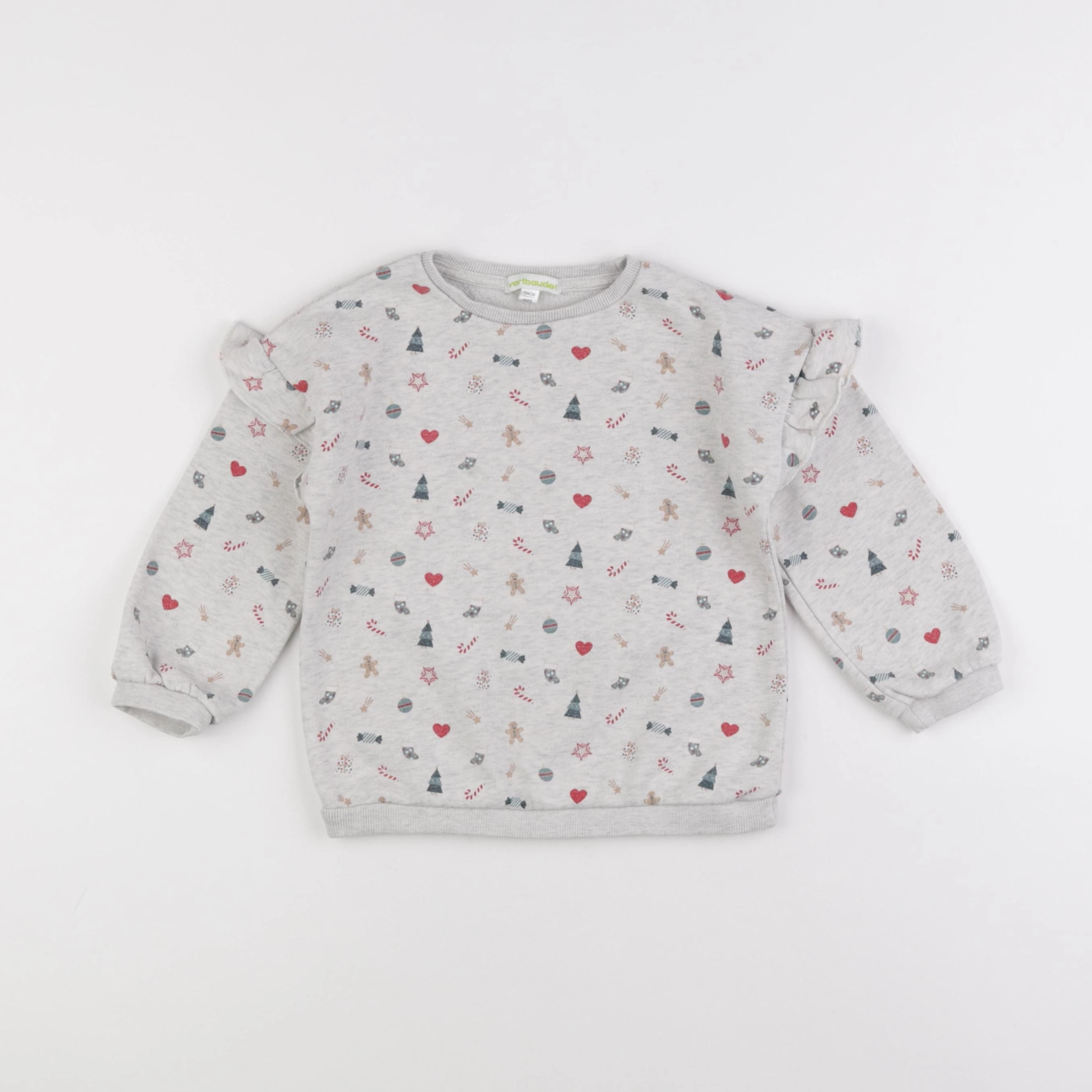 Vertbaudet - sweat gris - 4 ans
