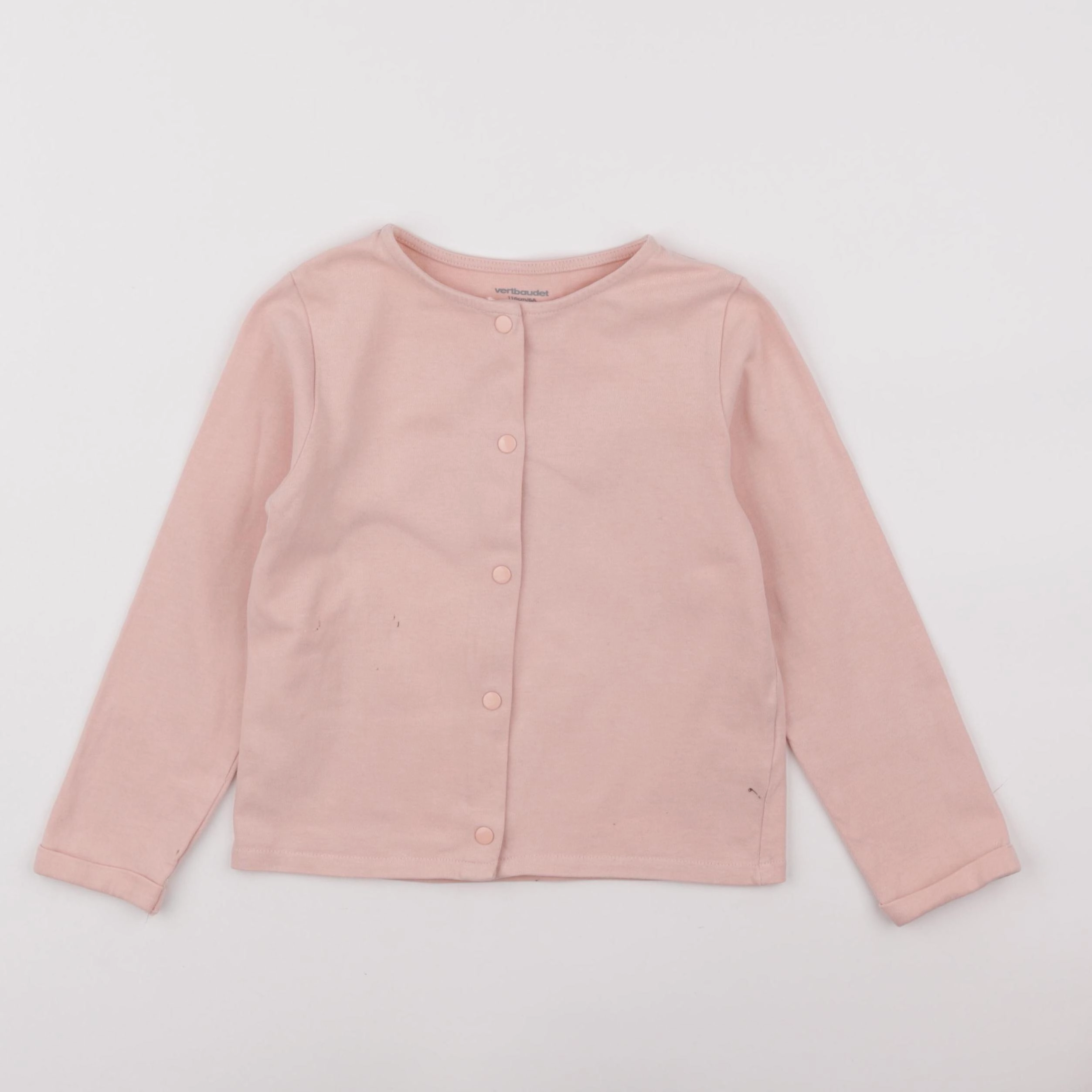 Vertbaudet - sweat rose - 6 ans