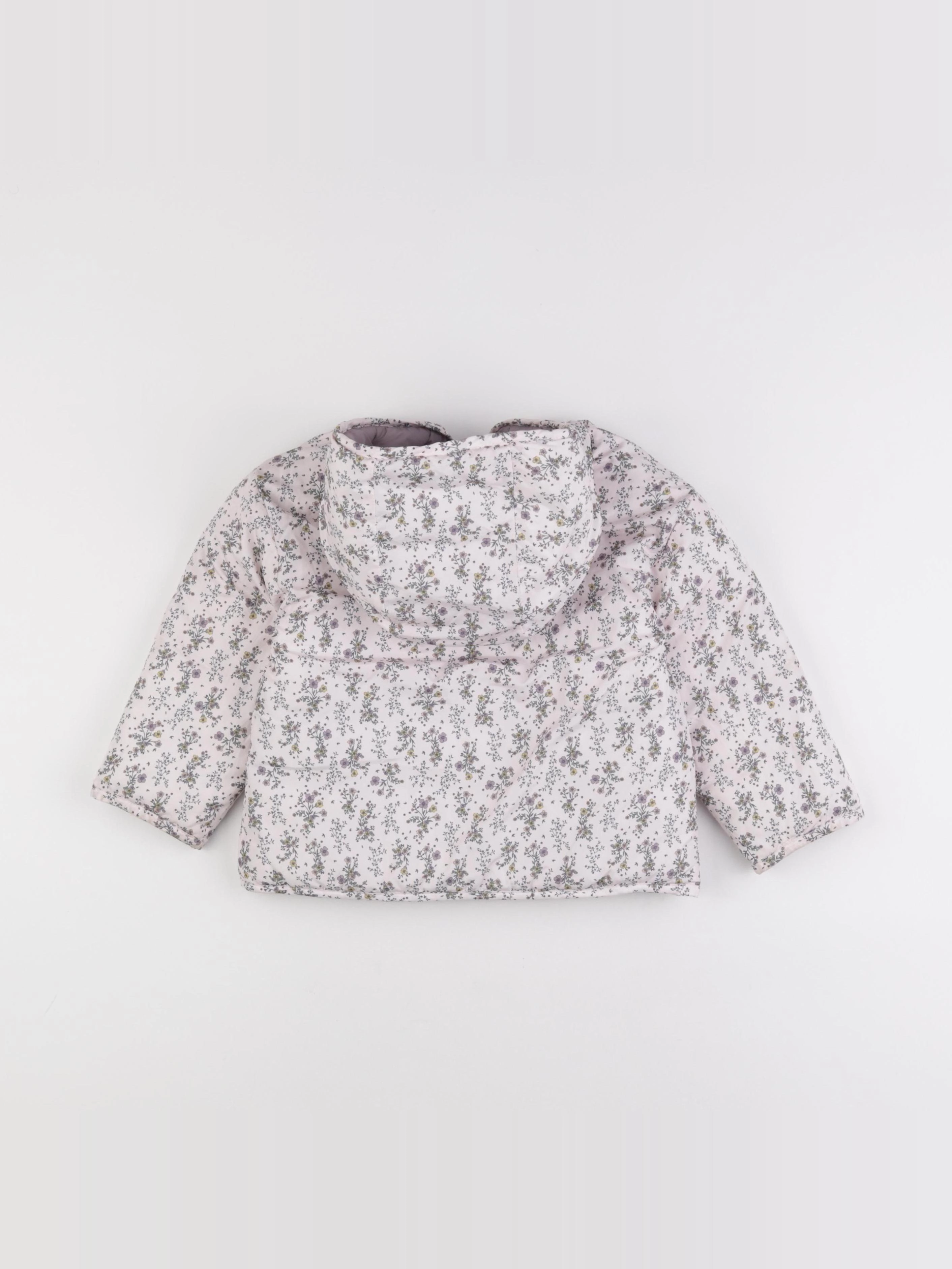 Vertbaudet - doudoune réversible violet, rose - 3 ans