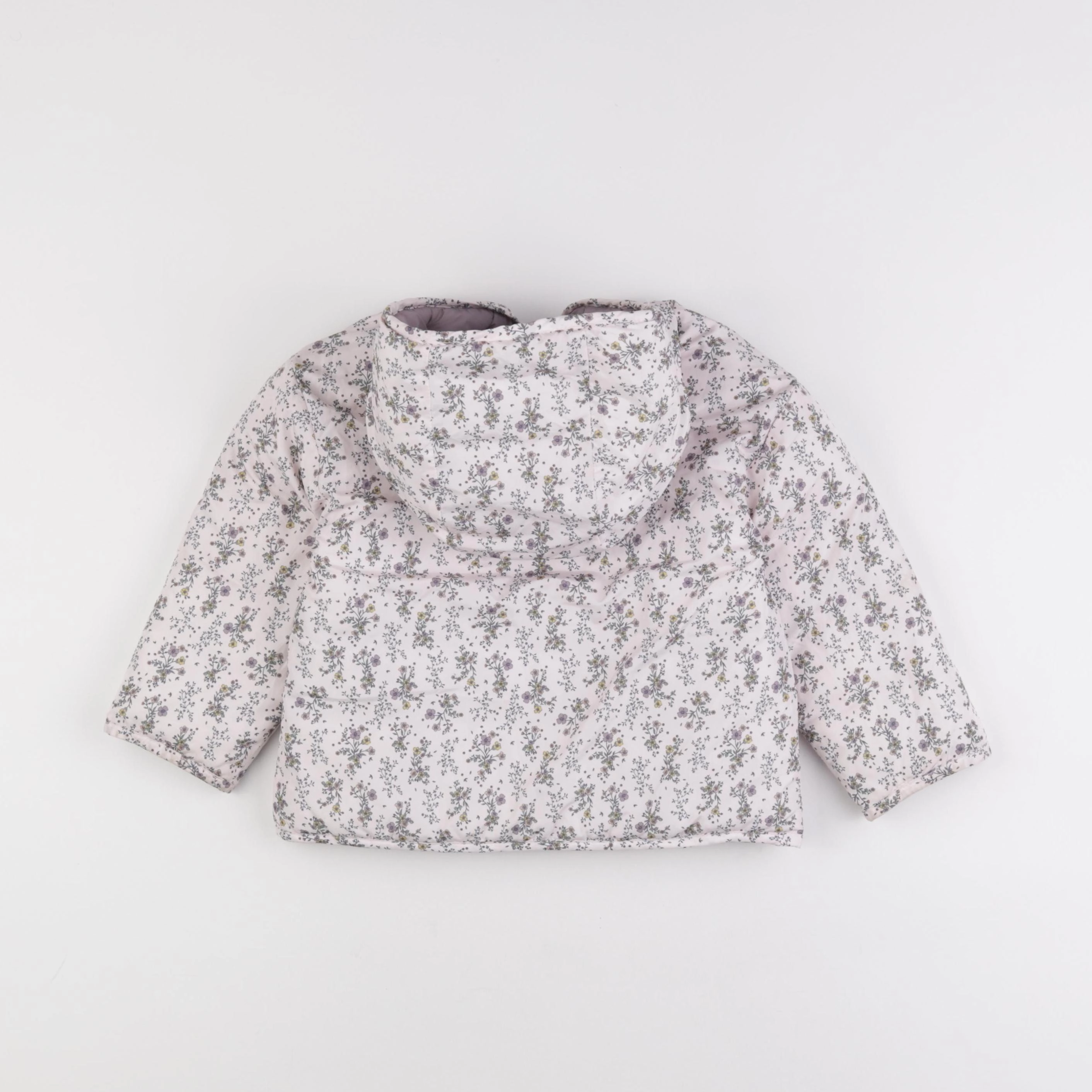 Vertbaudet - doudoune réversible violet, rose - 3 ans