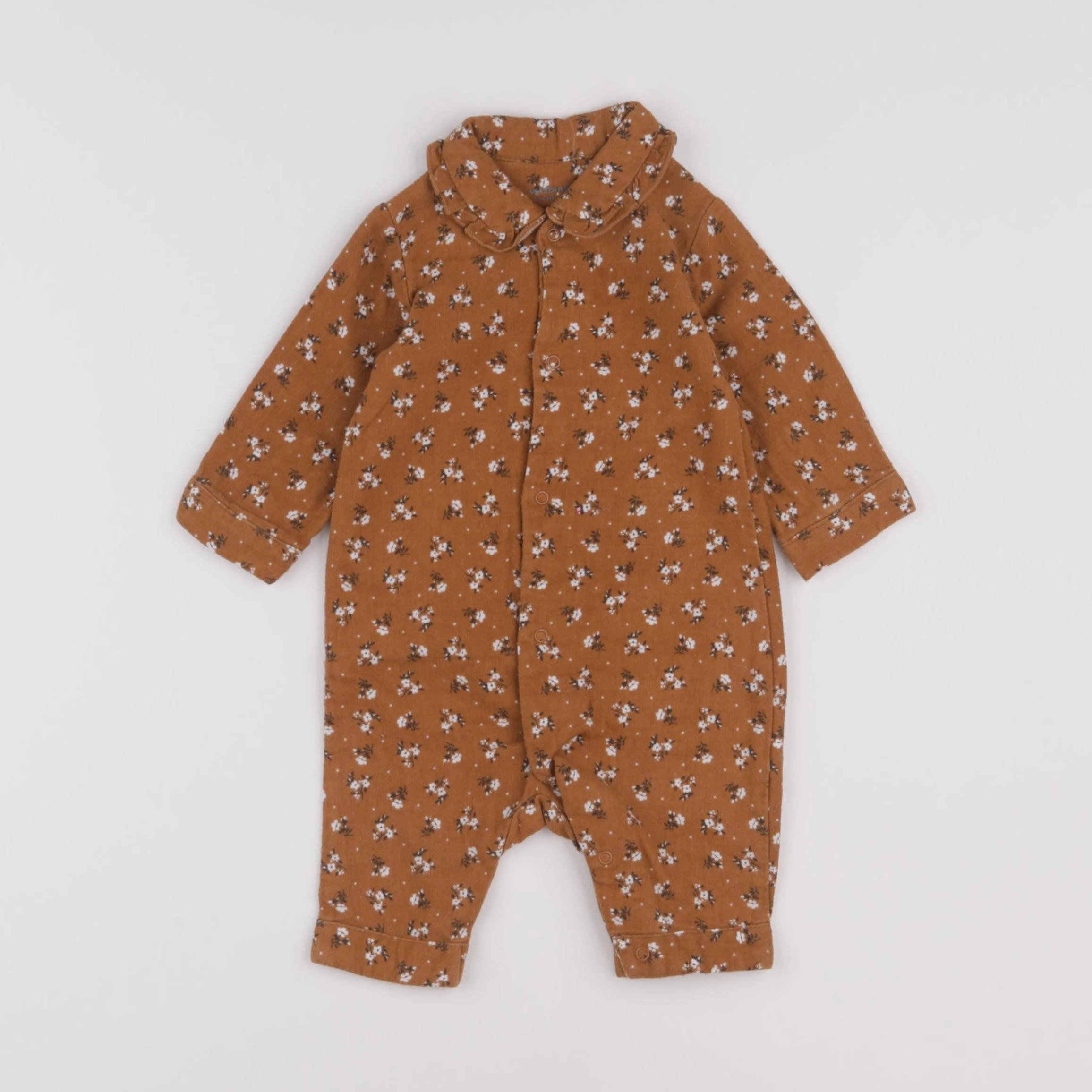 Vertbaudet - combinaison marron - 3 mois