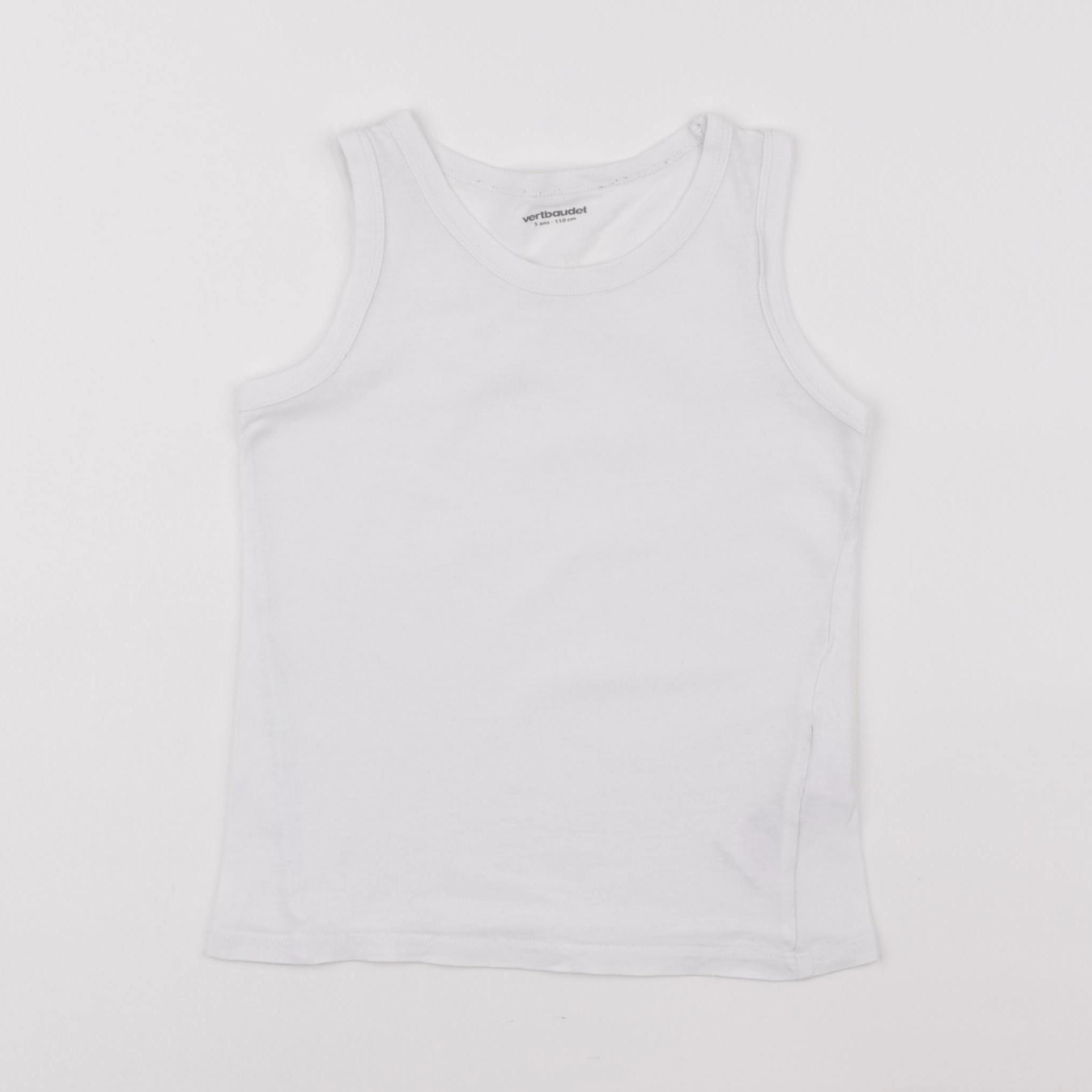 Vertbaudet - maillot de corps blanc - 5 ans