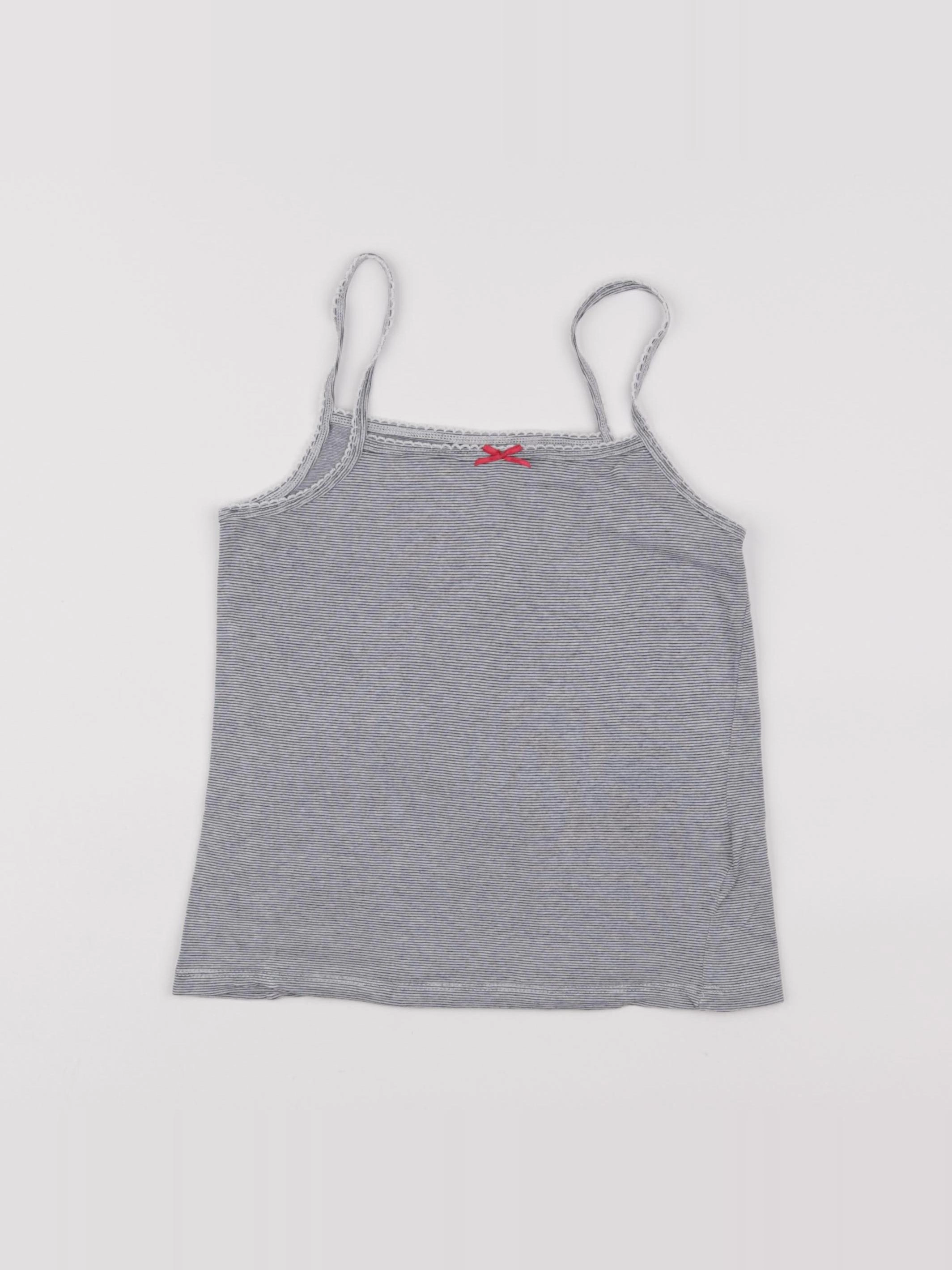 Vertbaudet - maillot de corps gris - 8 ans
