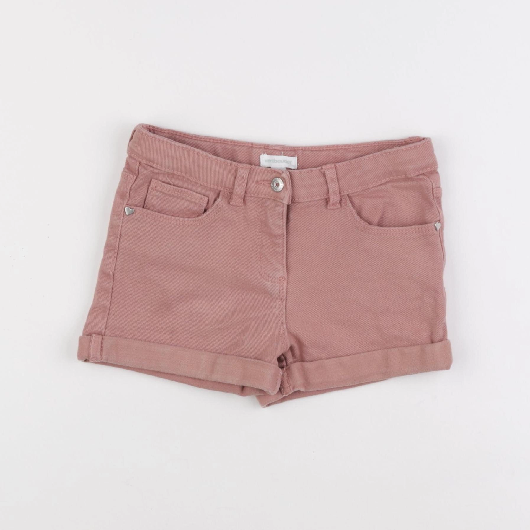 Vertbaudet - short rose - 7 ans