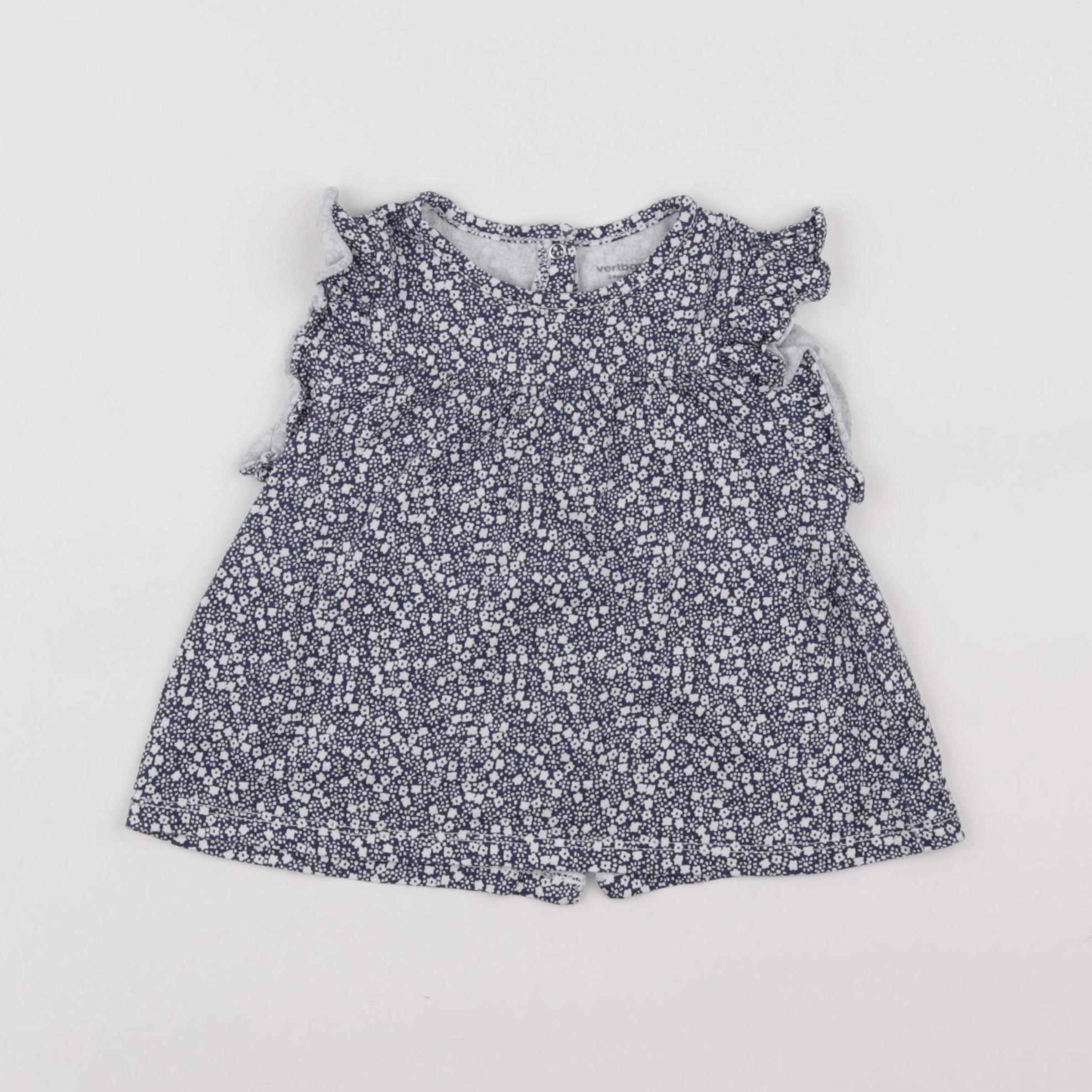 Vertbaudet - tee-shirt bleu - 24 mois