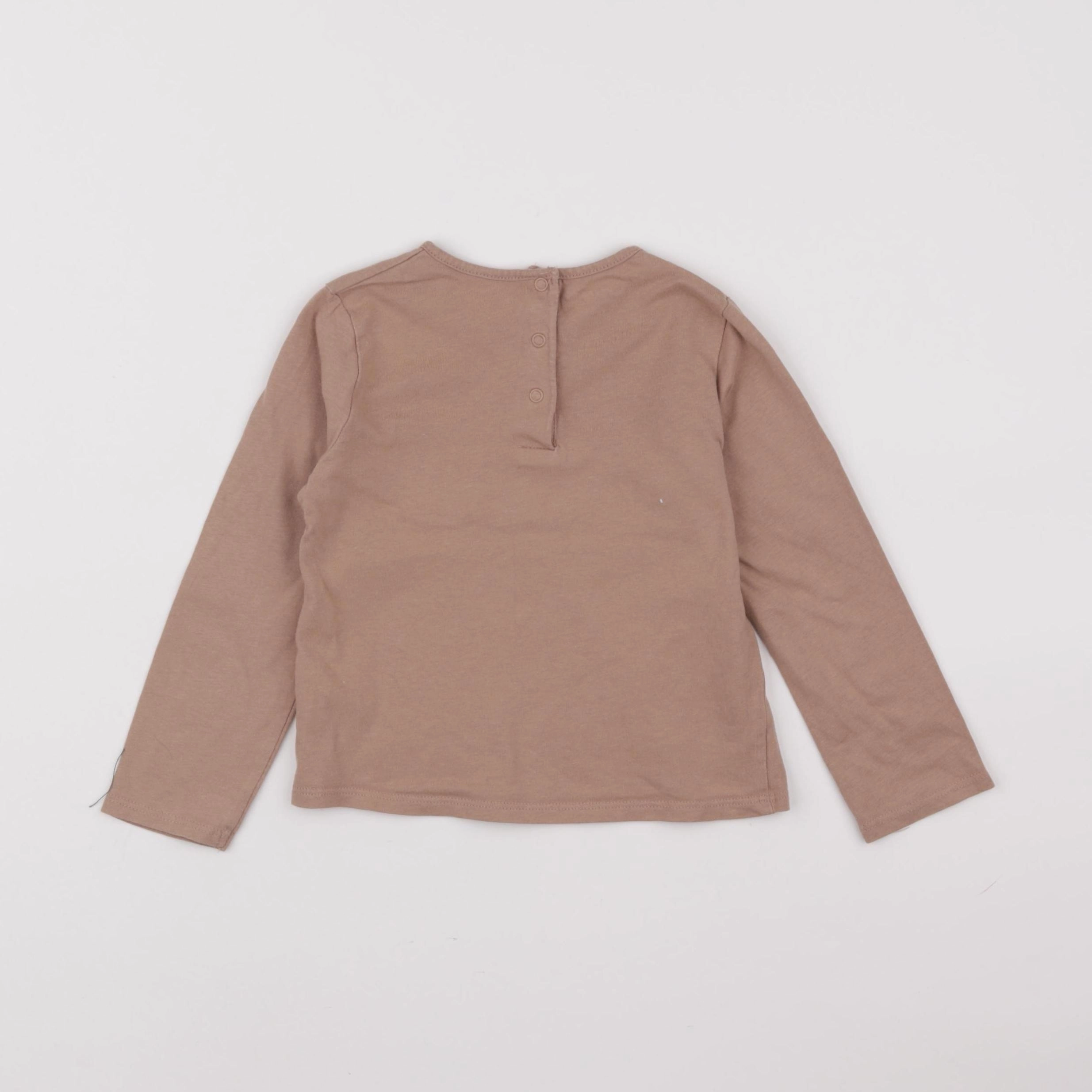 Vertbaudet - tee-shirt marron - 2 ans