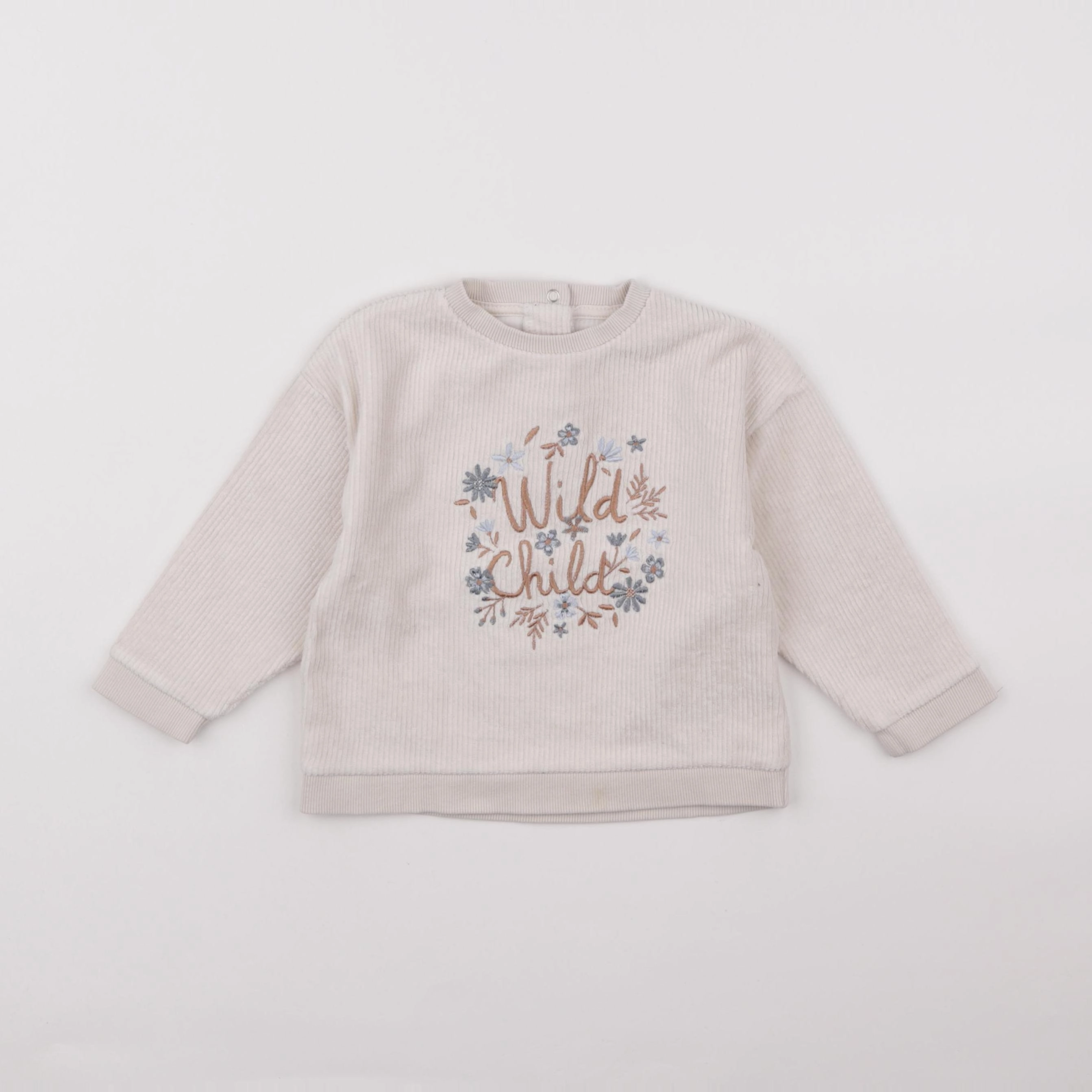 Vertbaudet - sweat beige - 2 ans