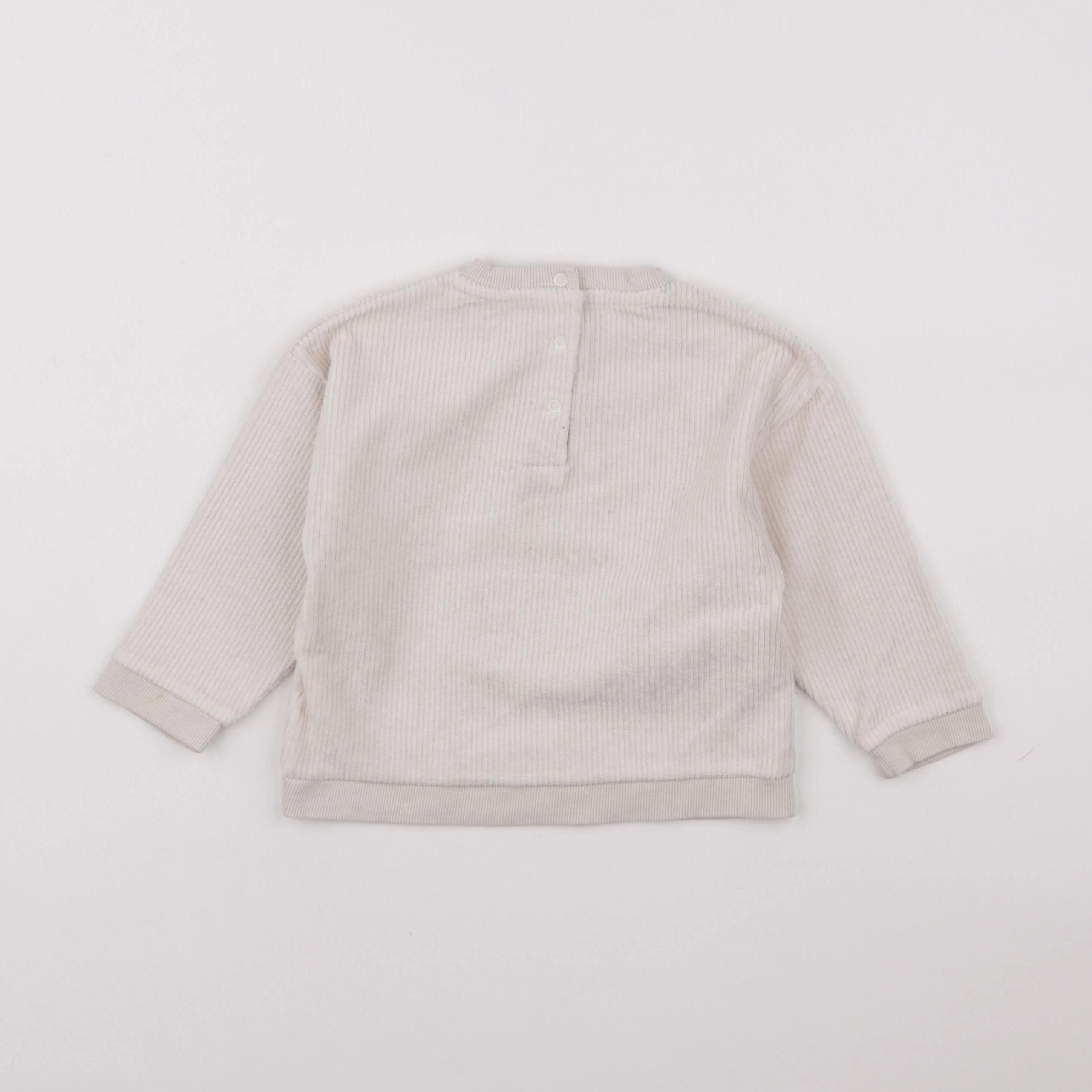 Vertbaudet - sweat beige - 2 ans