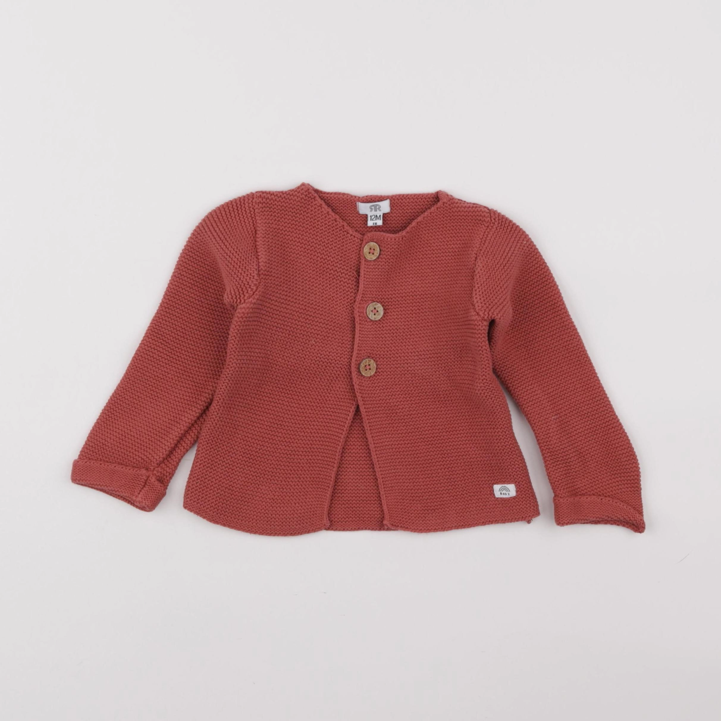 La Redoute - gilet rouge - 12 mois