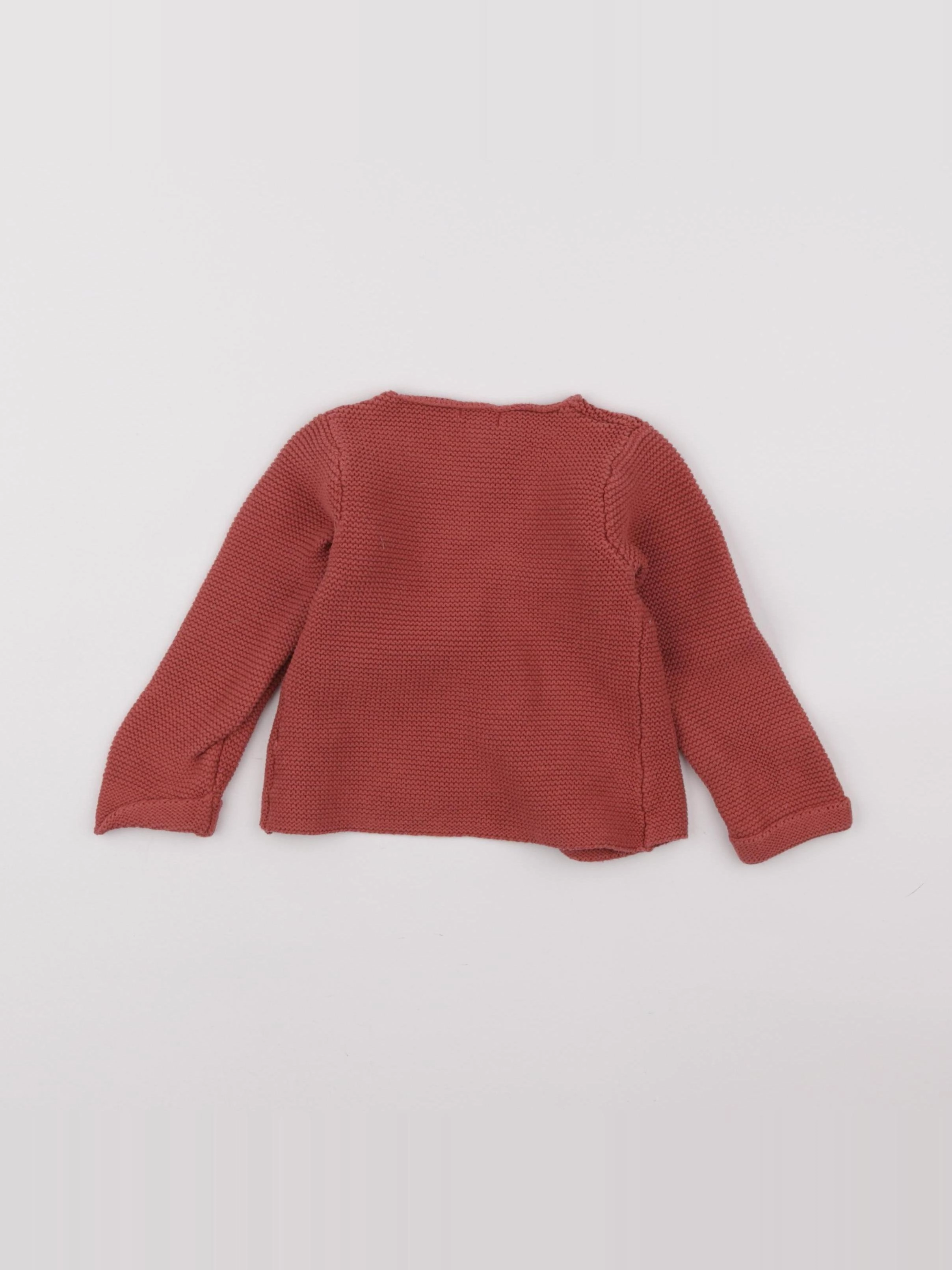 La Redoute - gilet rouge - 12 mois