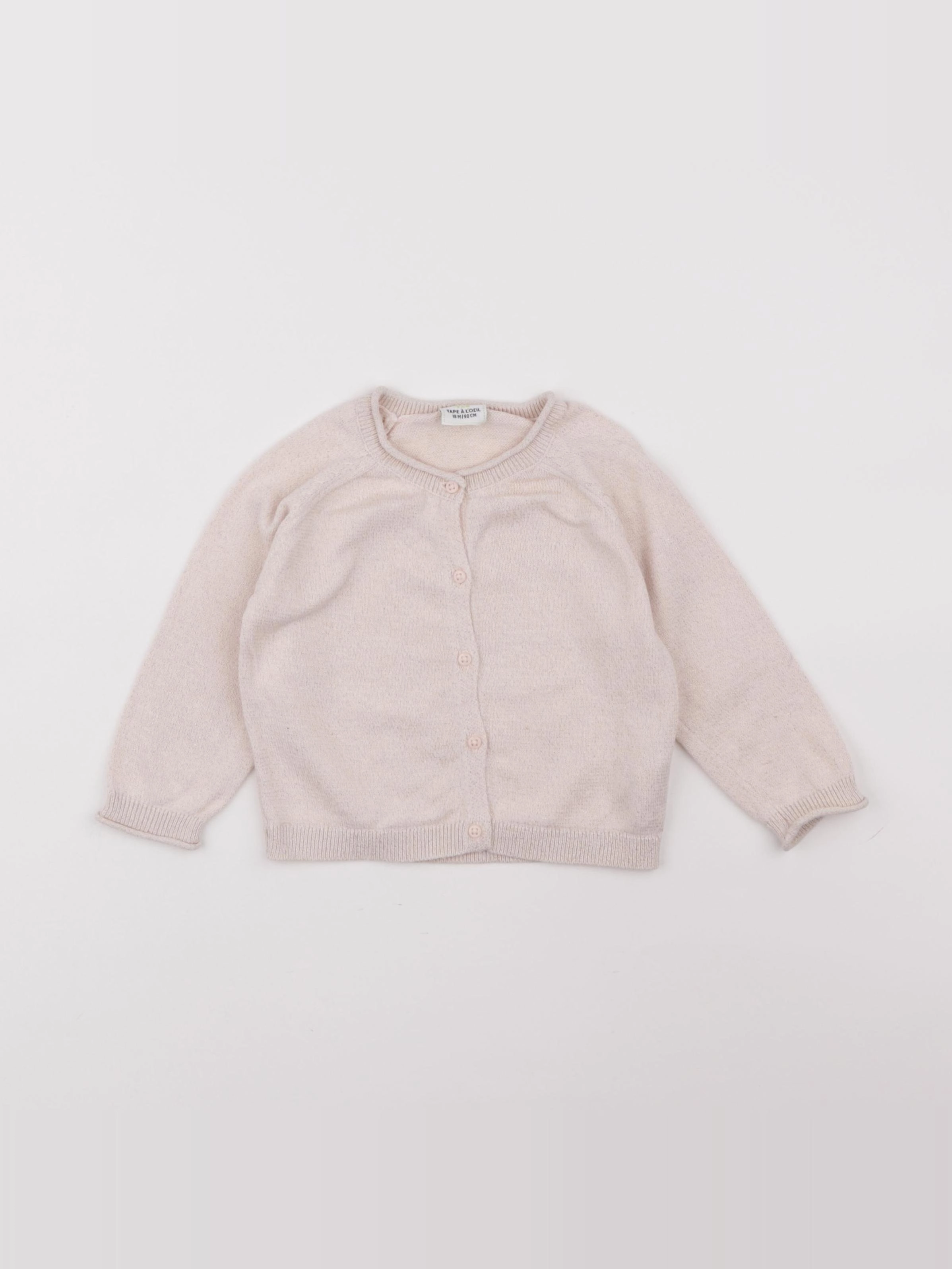 Tape à l'oeil - gilet rose - 18 mois