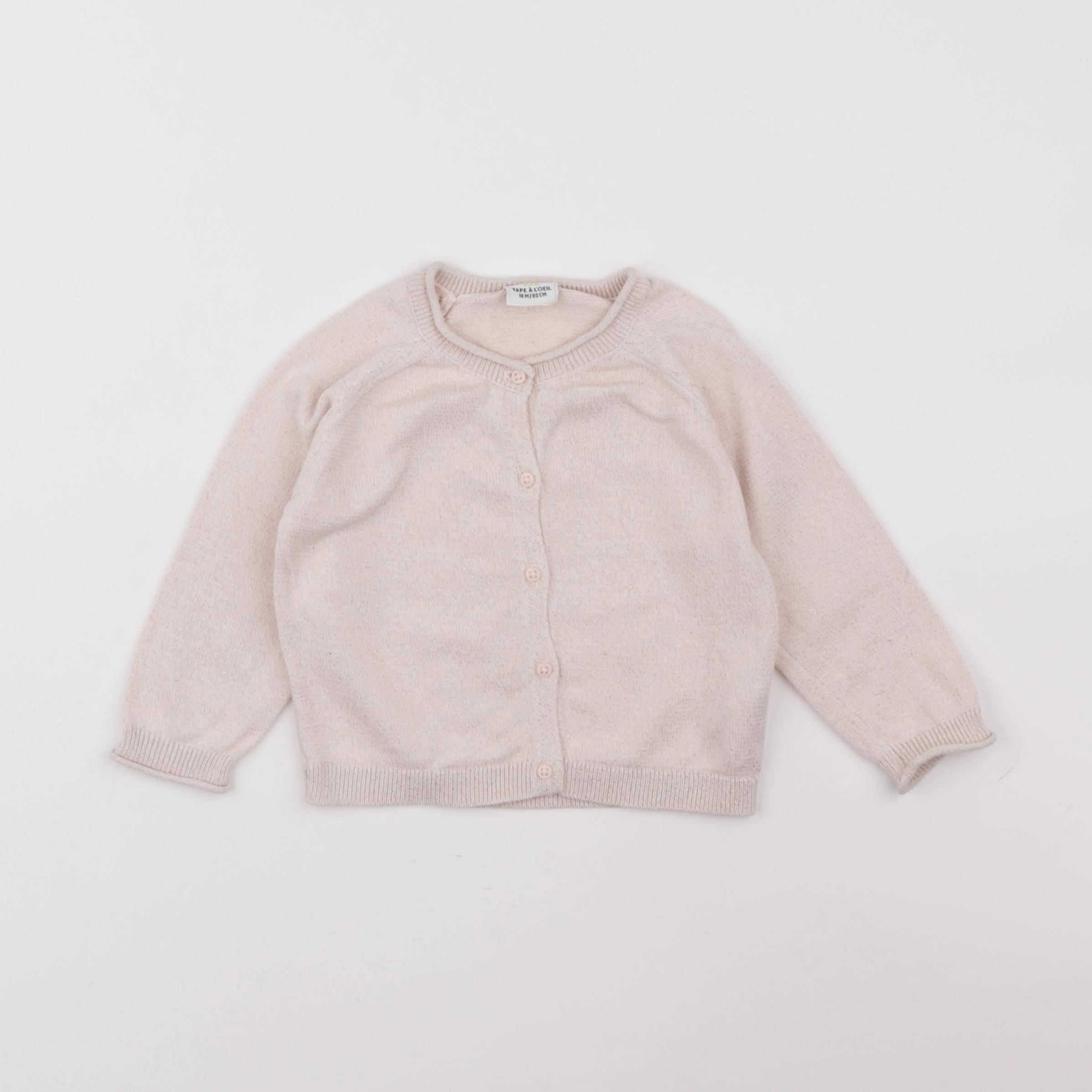 Tape à l'oeil - gilet rose - 18 mois