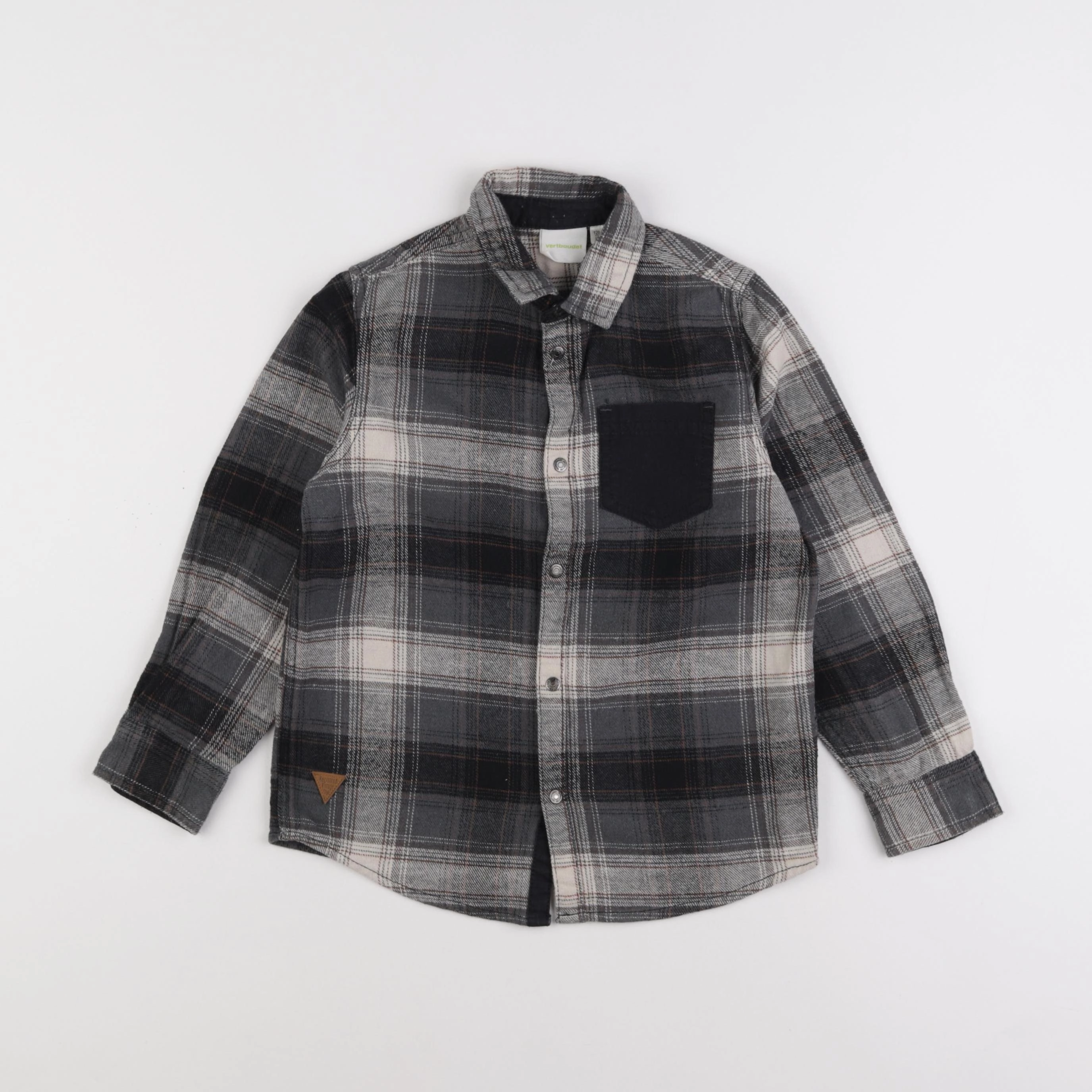 Vertbaudet - chemise noir - 8 ans