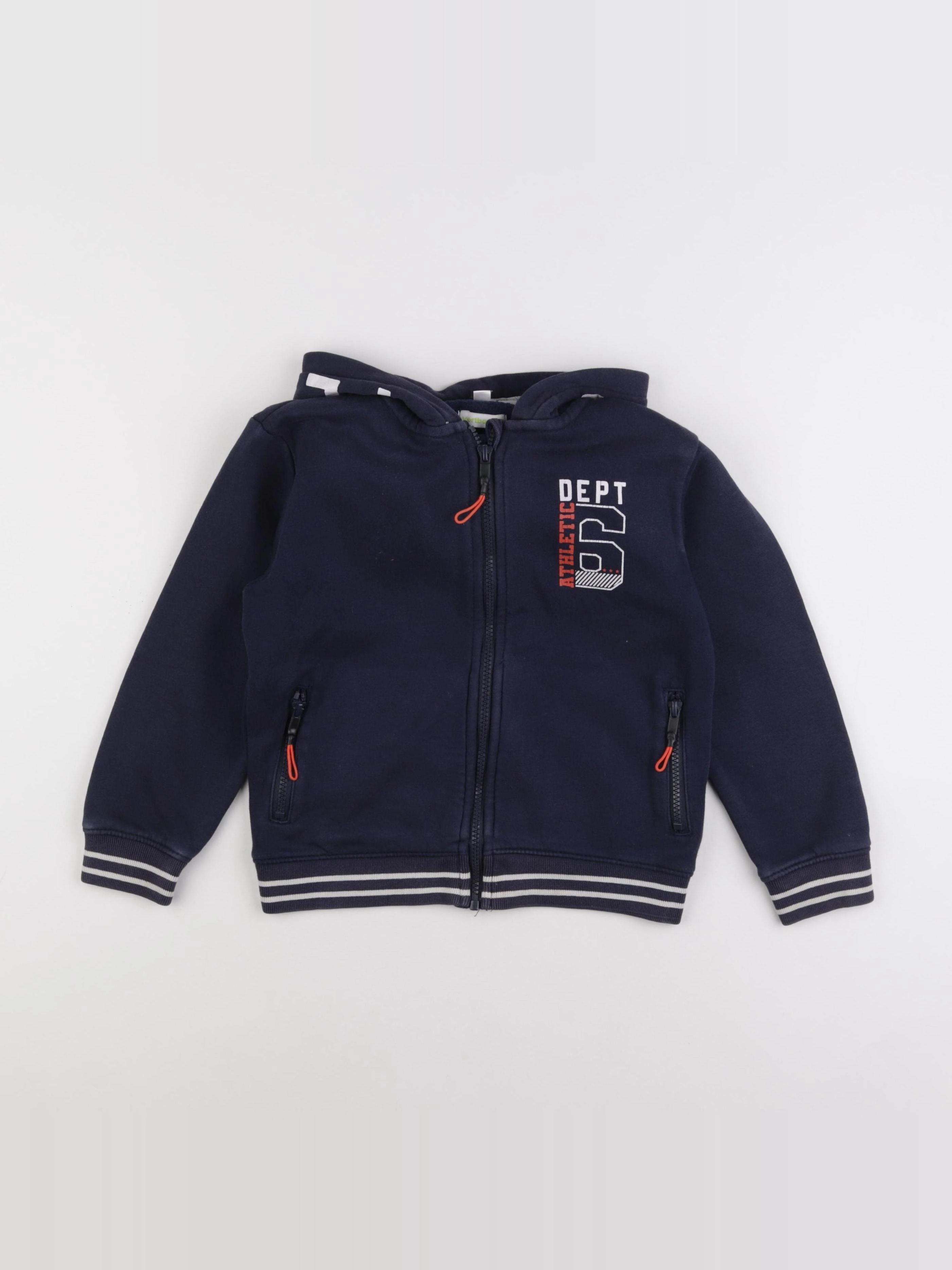 Vertbaudet - sweat bleu - 8 ans