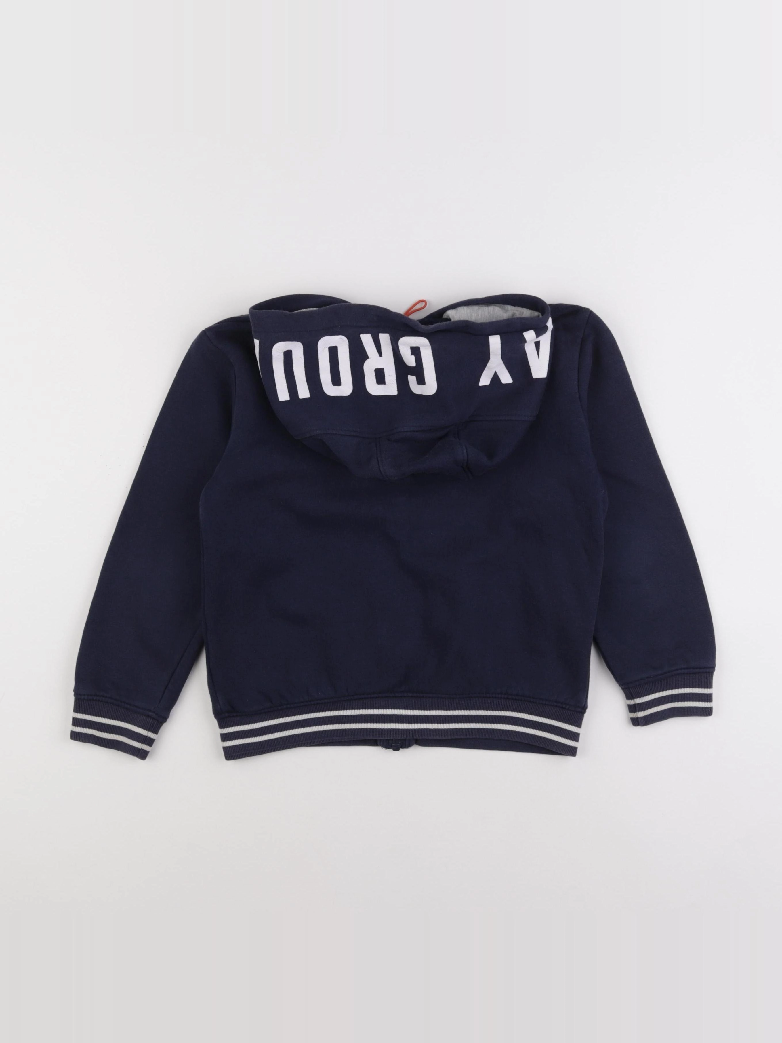 Vertbaudet - sweat bleu - 8 ans