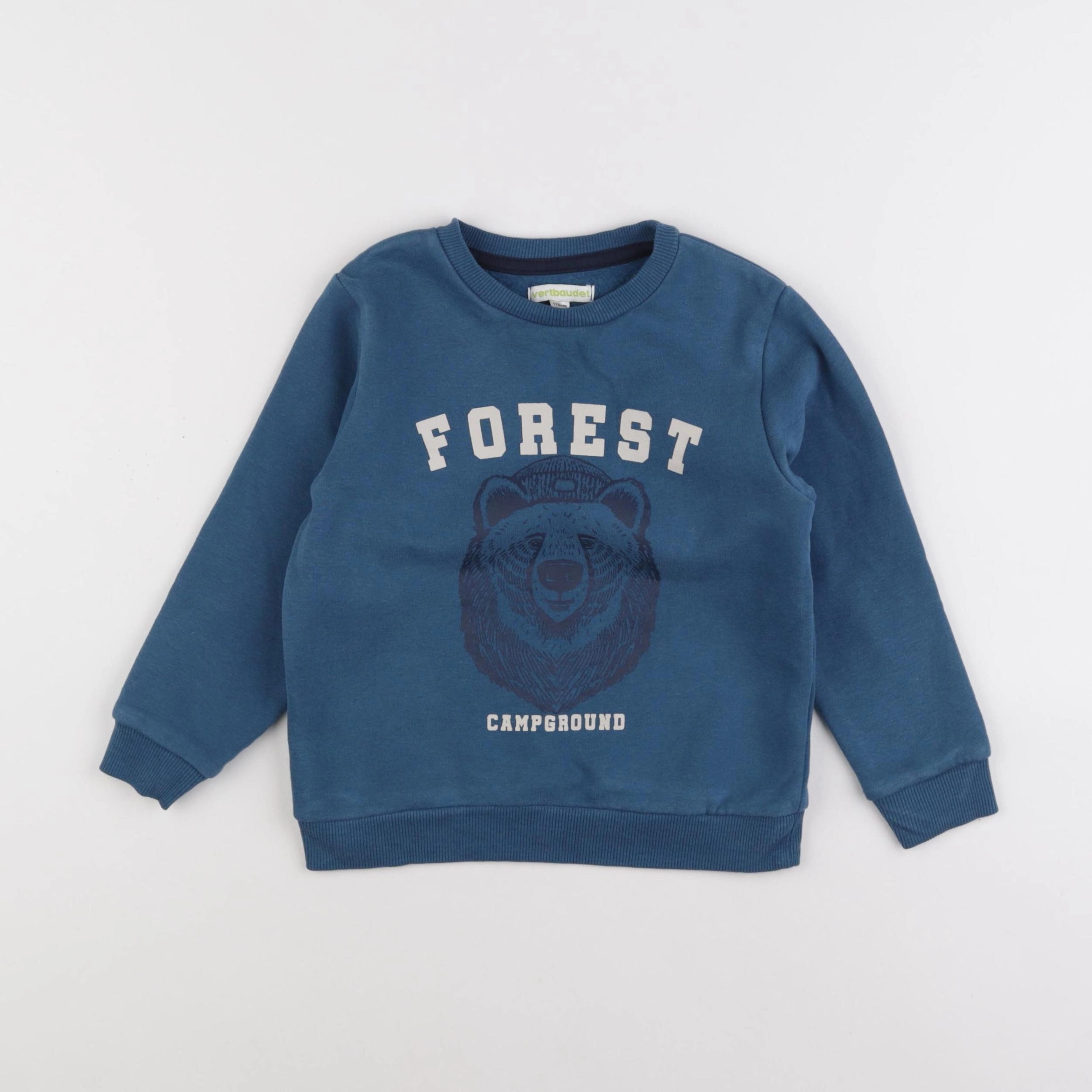 Vertbaudet - sweat bleu - 5 ans
