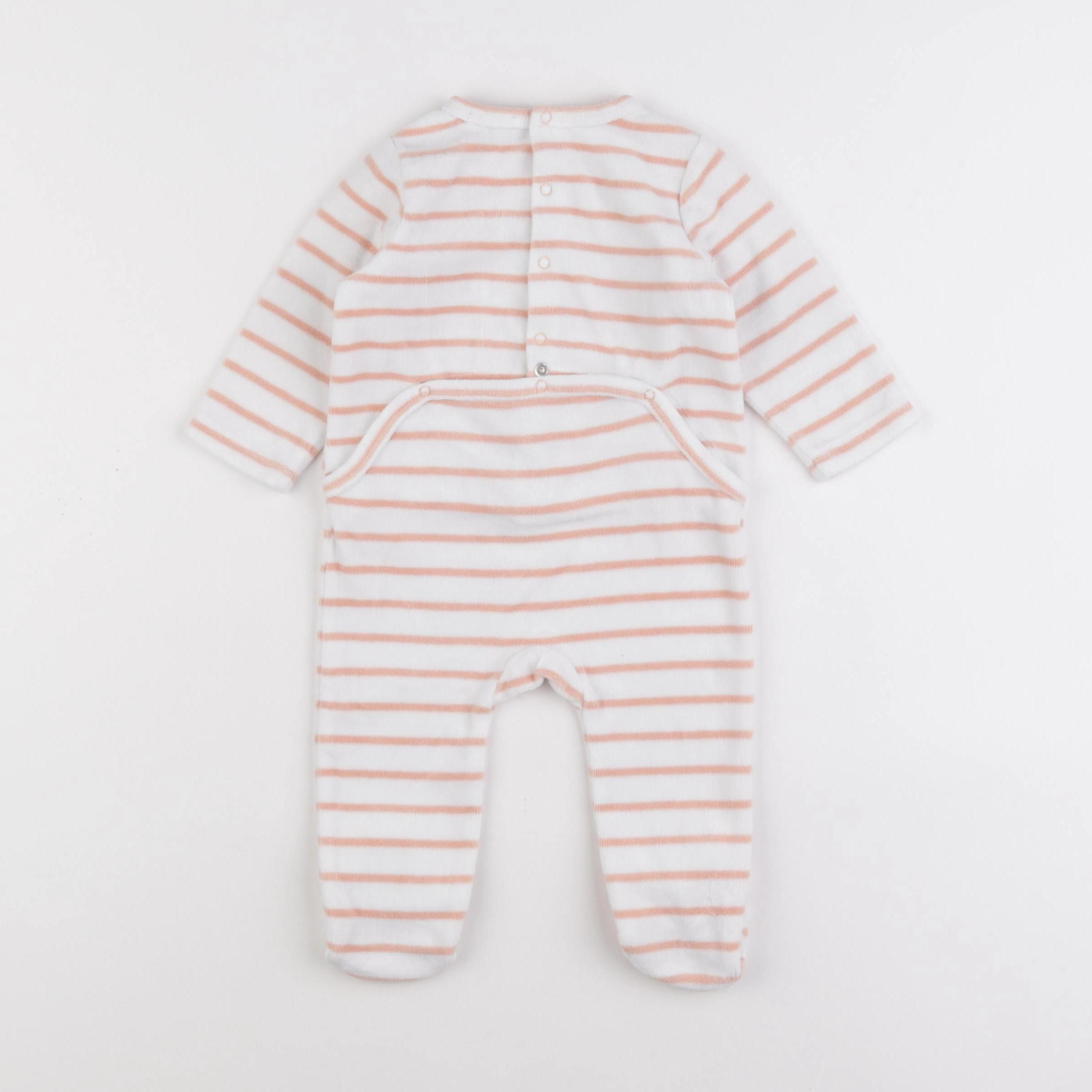Boutchou - pyjama velours orange - 12 mois