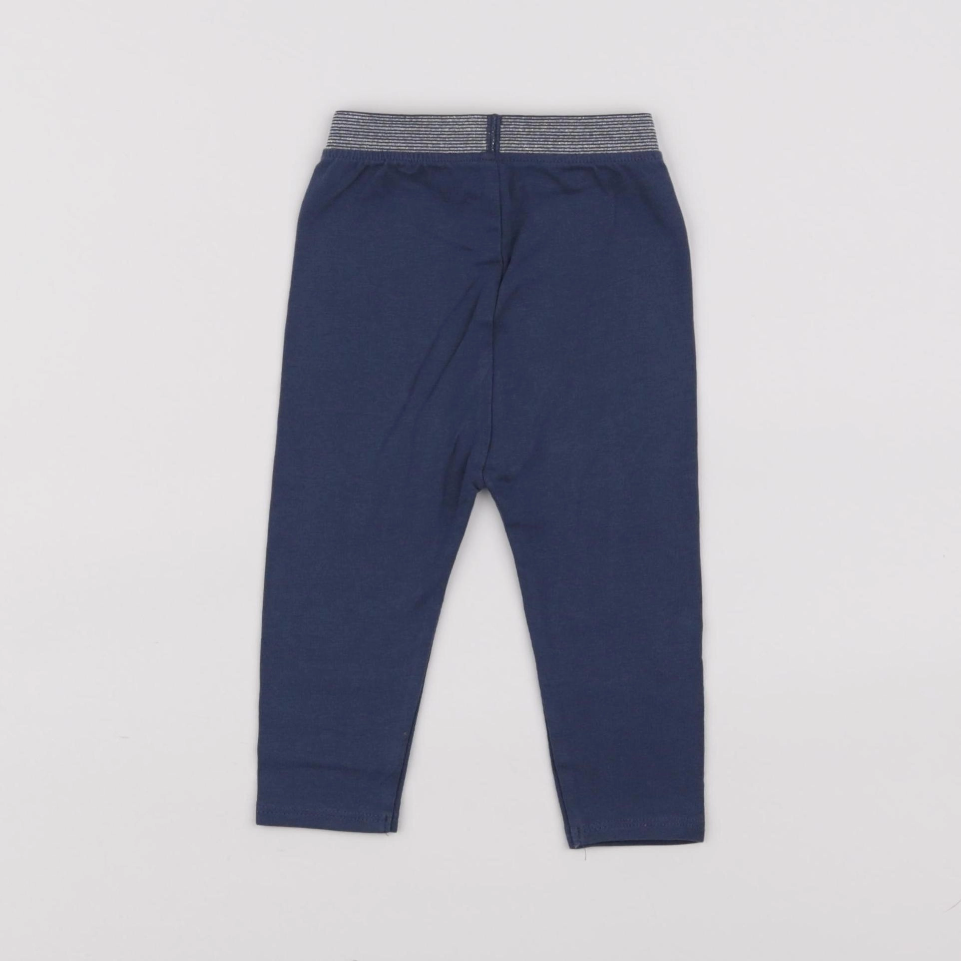 Vertbaudet - legging bleu - 9 mois