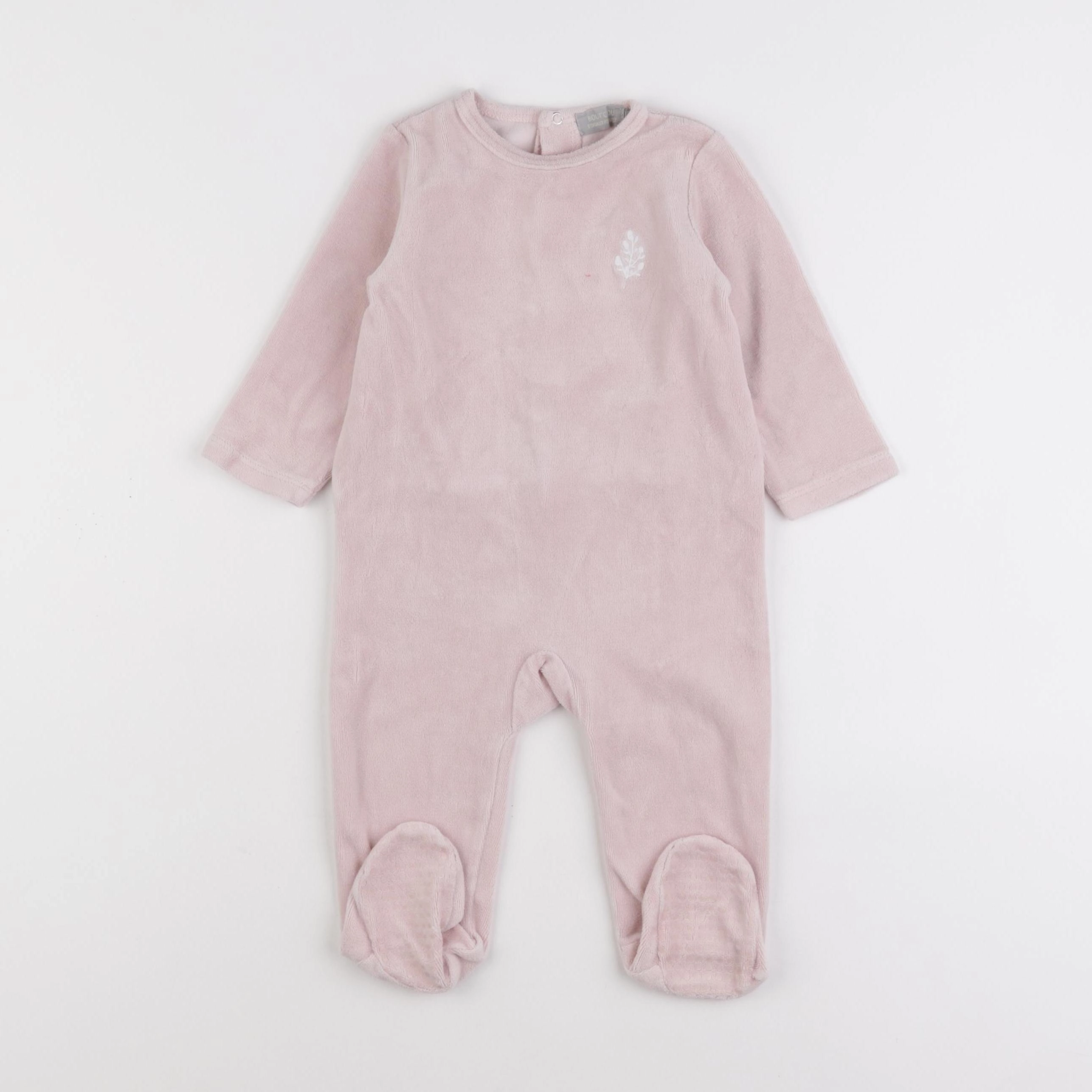 Boutchou - pyjama velours rose - 12 mois
